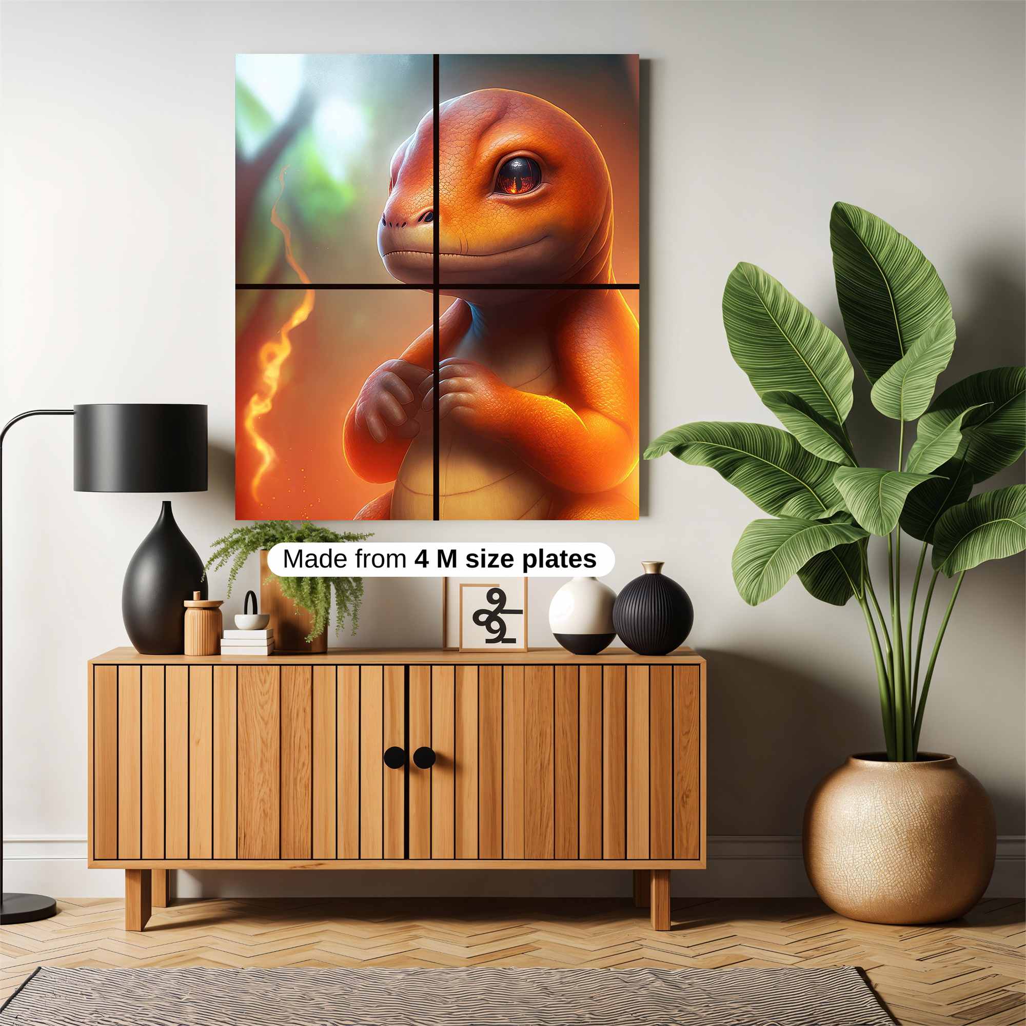 Charmander Cheerful Safe Wall Magnetic / M