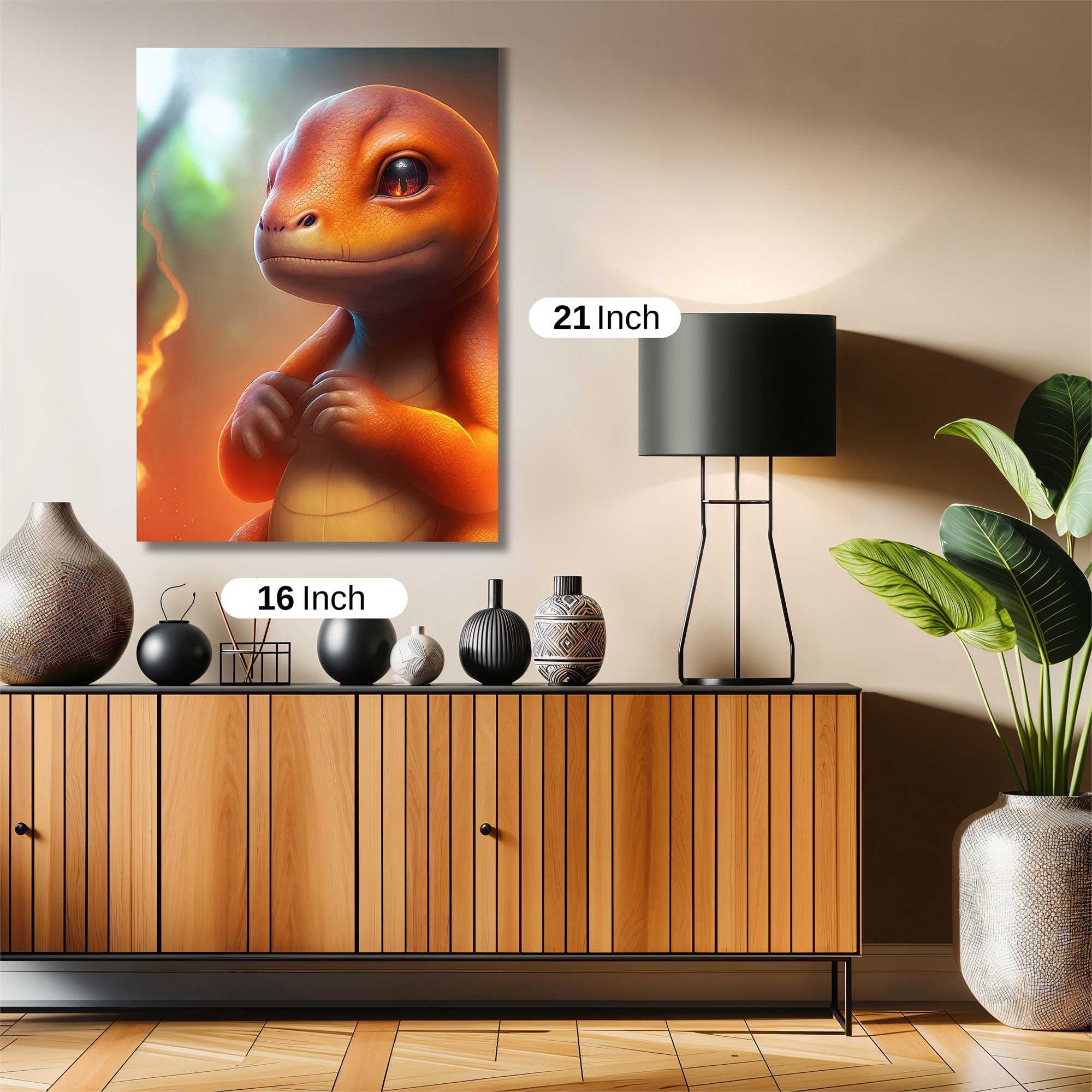 Charmander Cheerful Safe Wall Magnetic / M