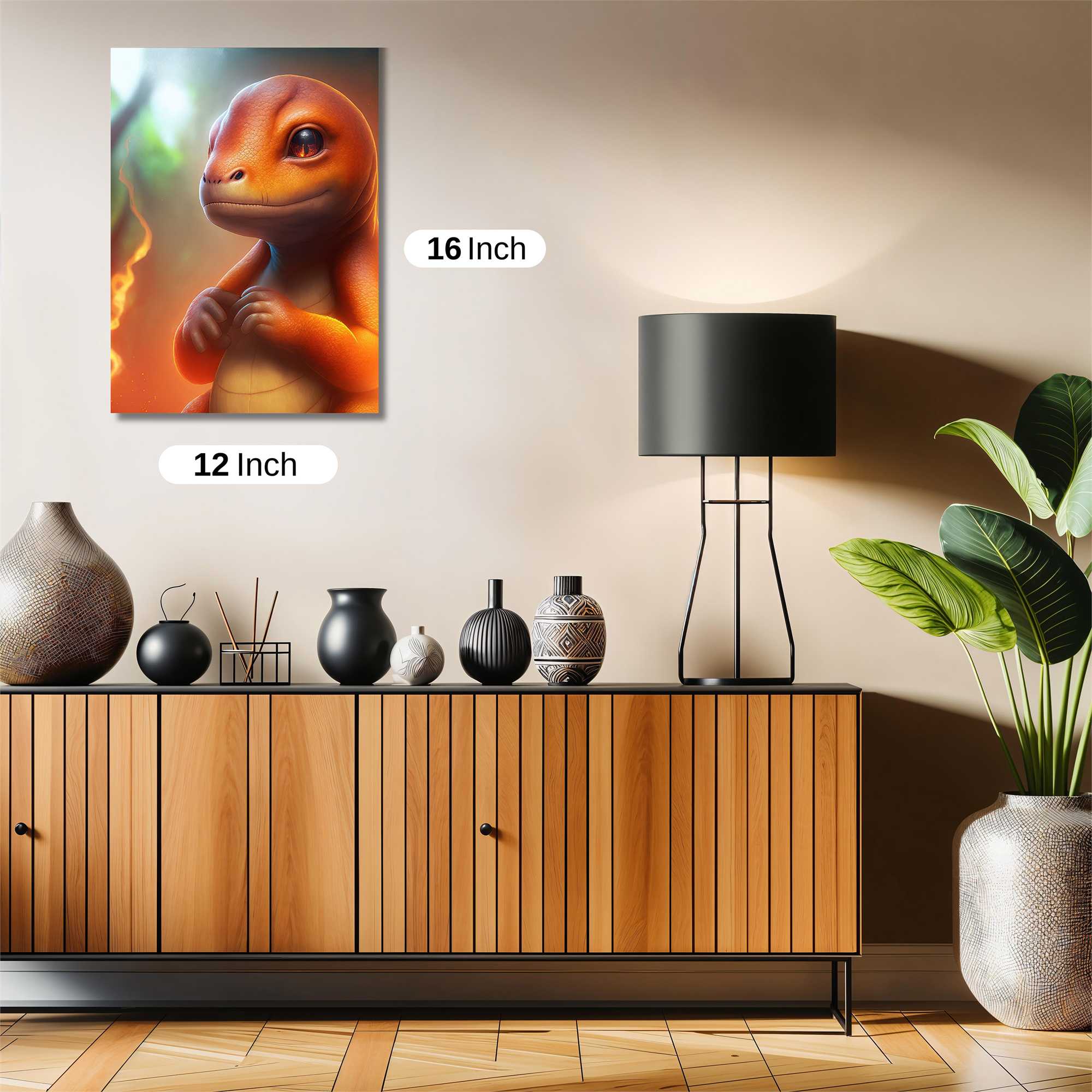 Charmander Cheerful Safe Wall Magnetic / M