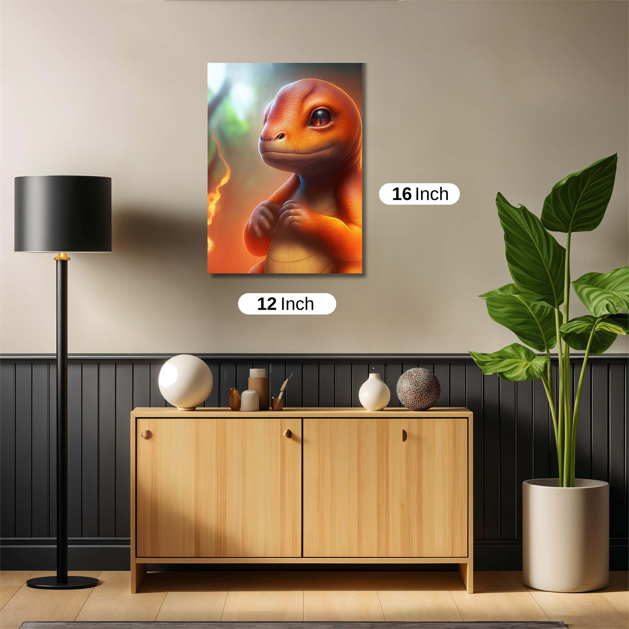 Charmander Cheerful Safe Wall Magnetic / M