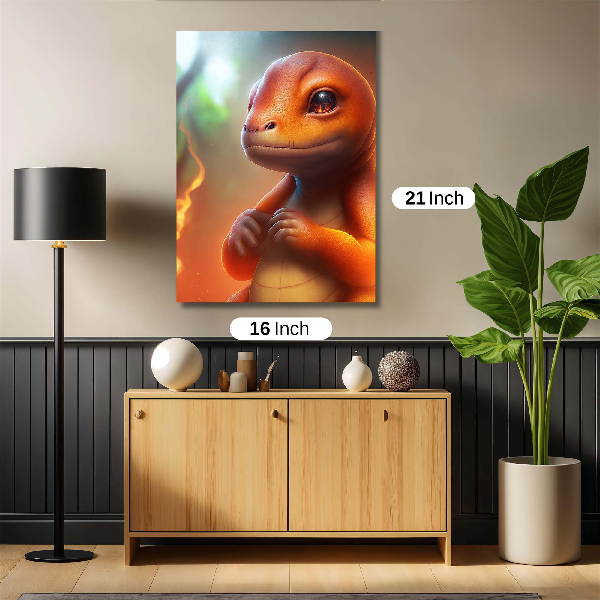 Charmander Cheerful Safe Wall Magnetic / M