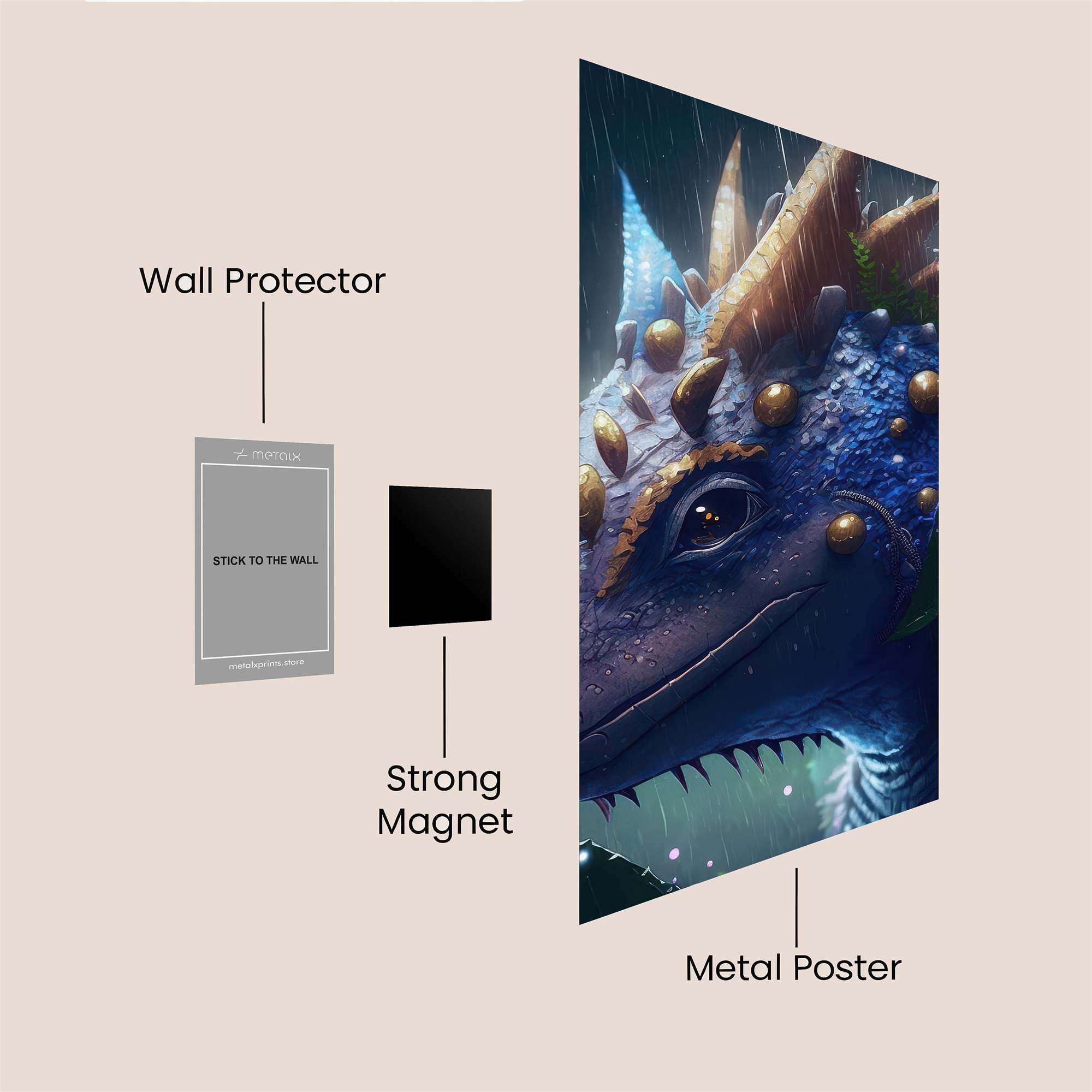 Dragon Serenity Safe Wall Magnetic / M