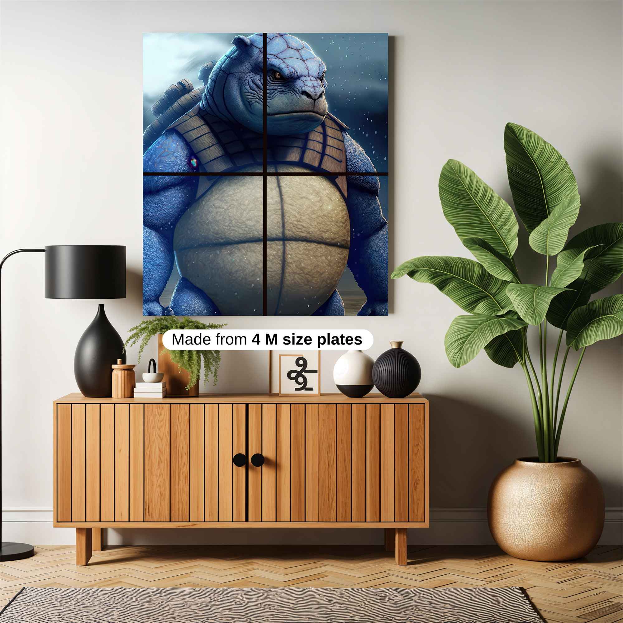 Blastoise Brooding Safe Wall Magnetic / M