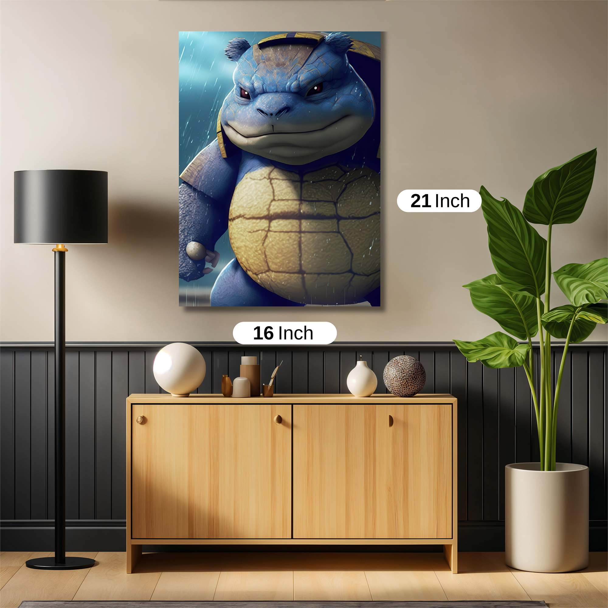 Blastoise Brooding Safe Wall Magnetic / M