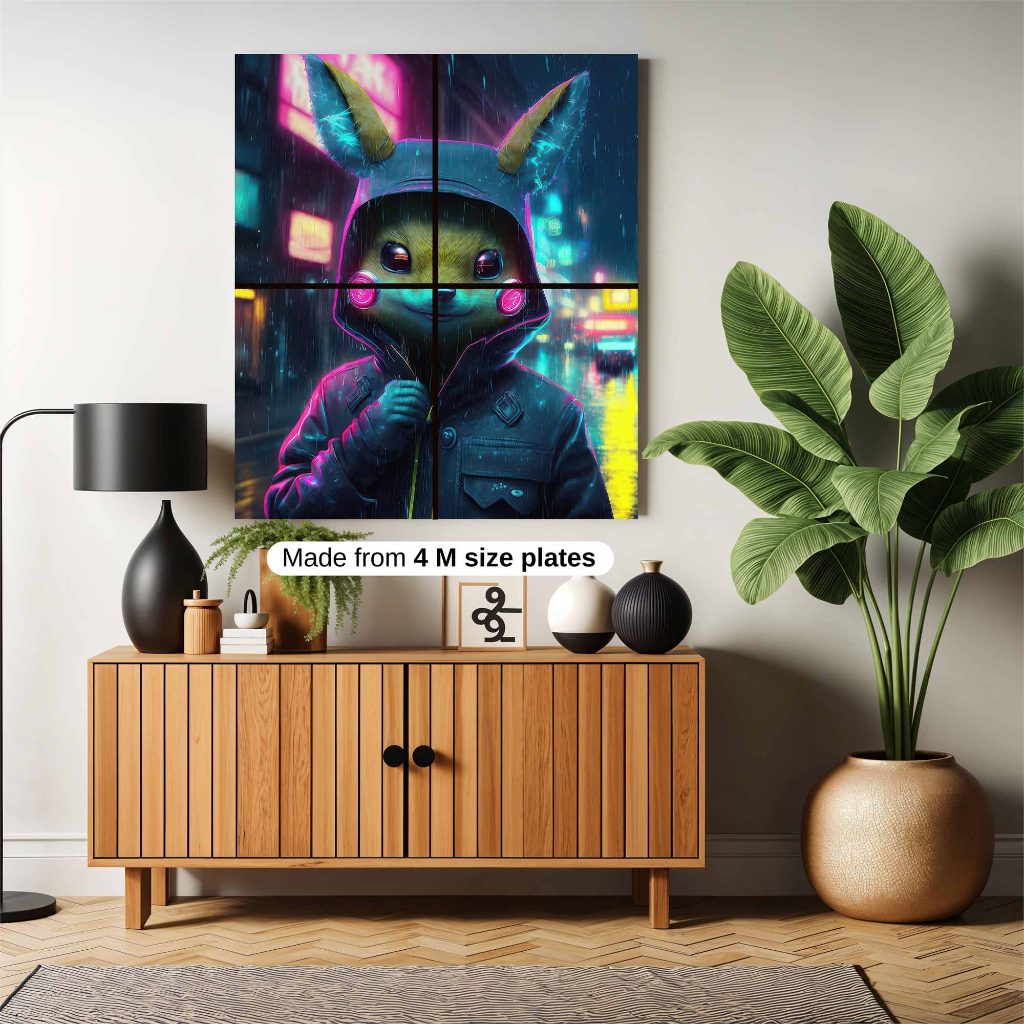 Pikachu Nocturnal Safe Wall Magnetic / M