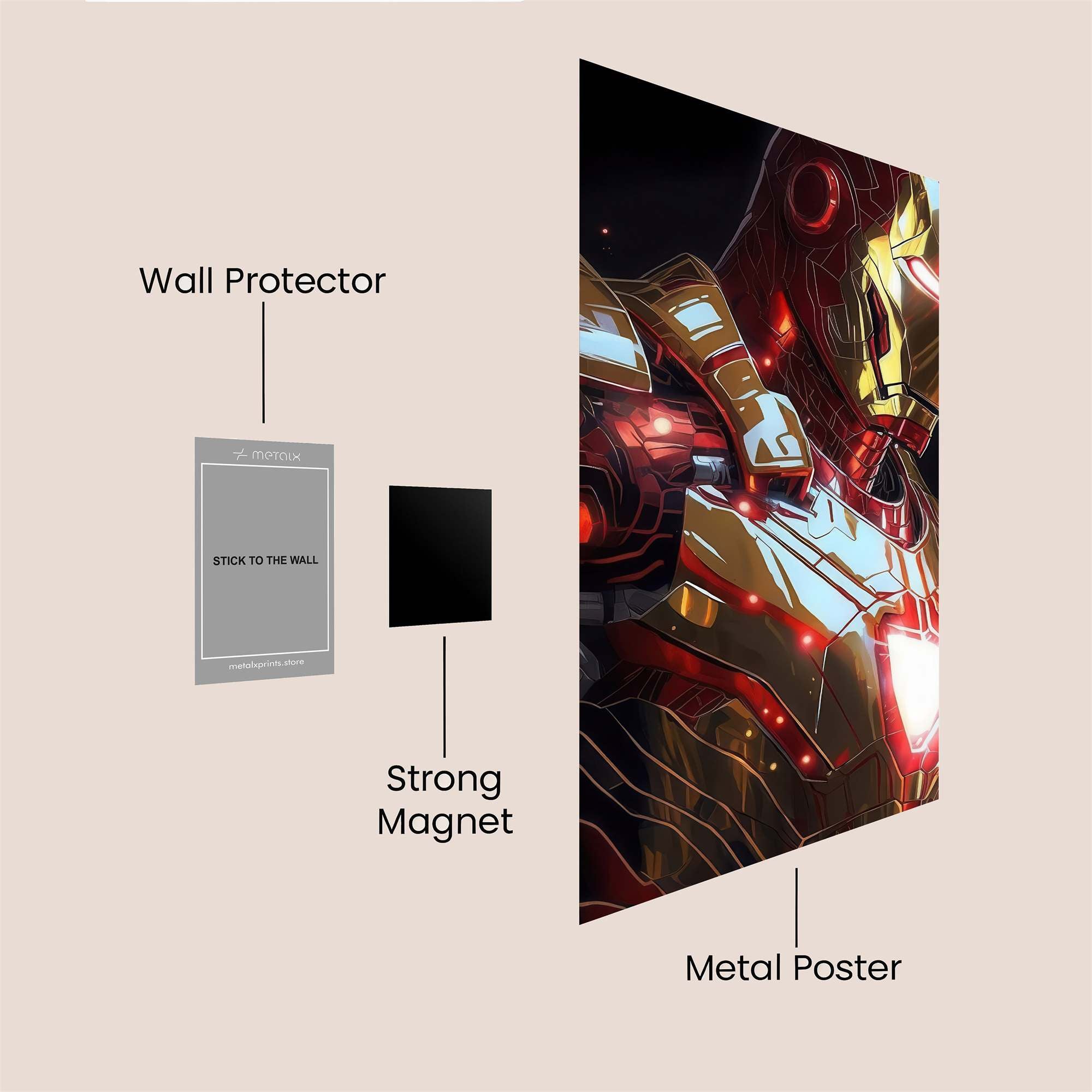 Iron Resolute Safe Wall Magnetic / M