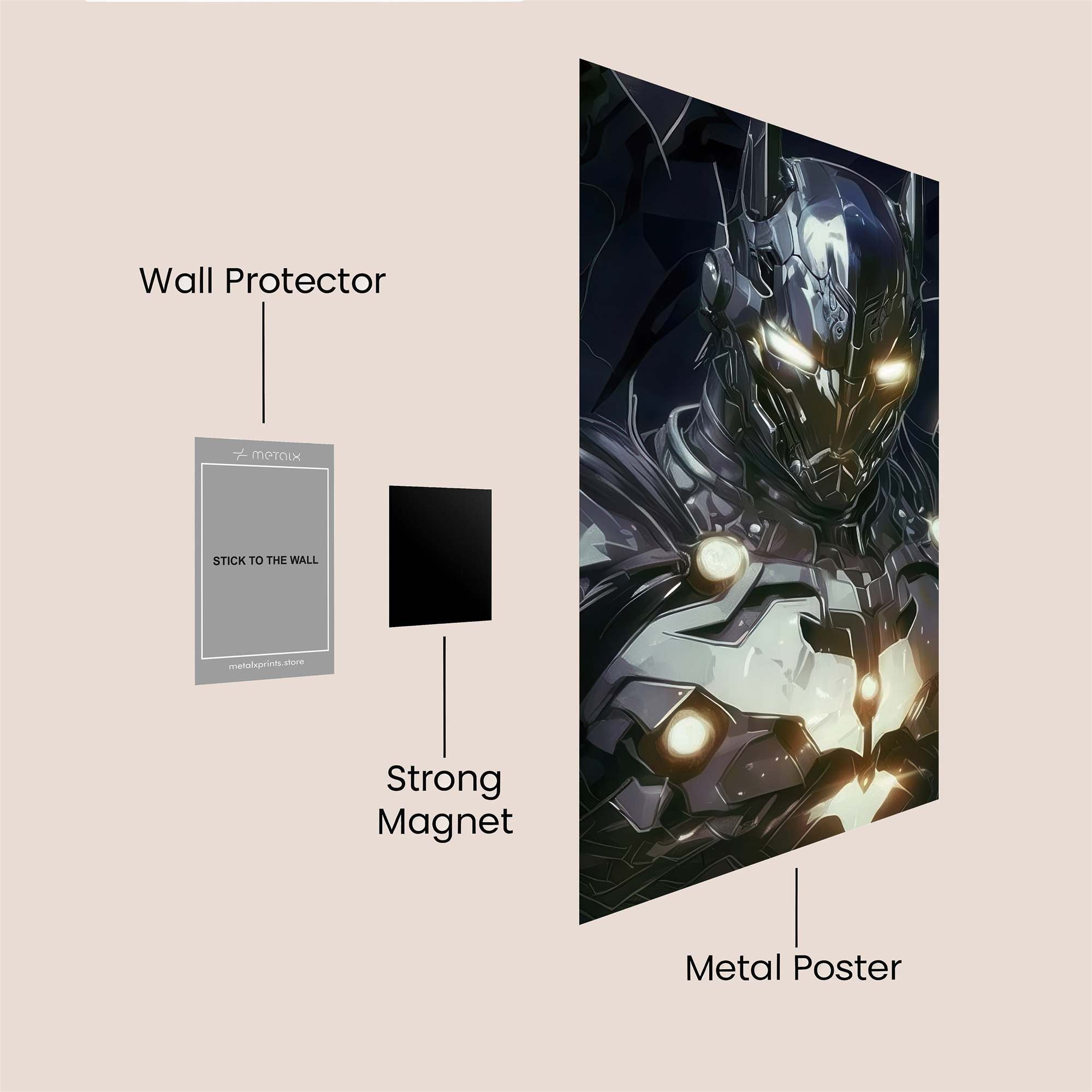 Batman Radiant Safe Wall Magnetic / M