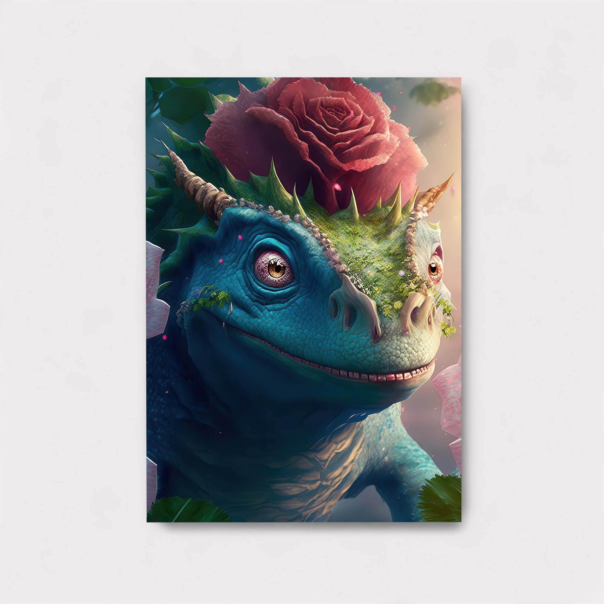 Floral Dragon Safe Wall Magnetic / M
