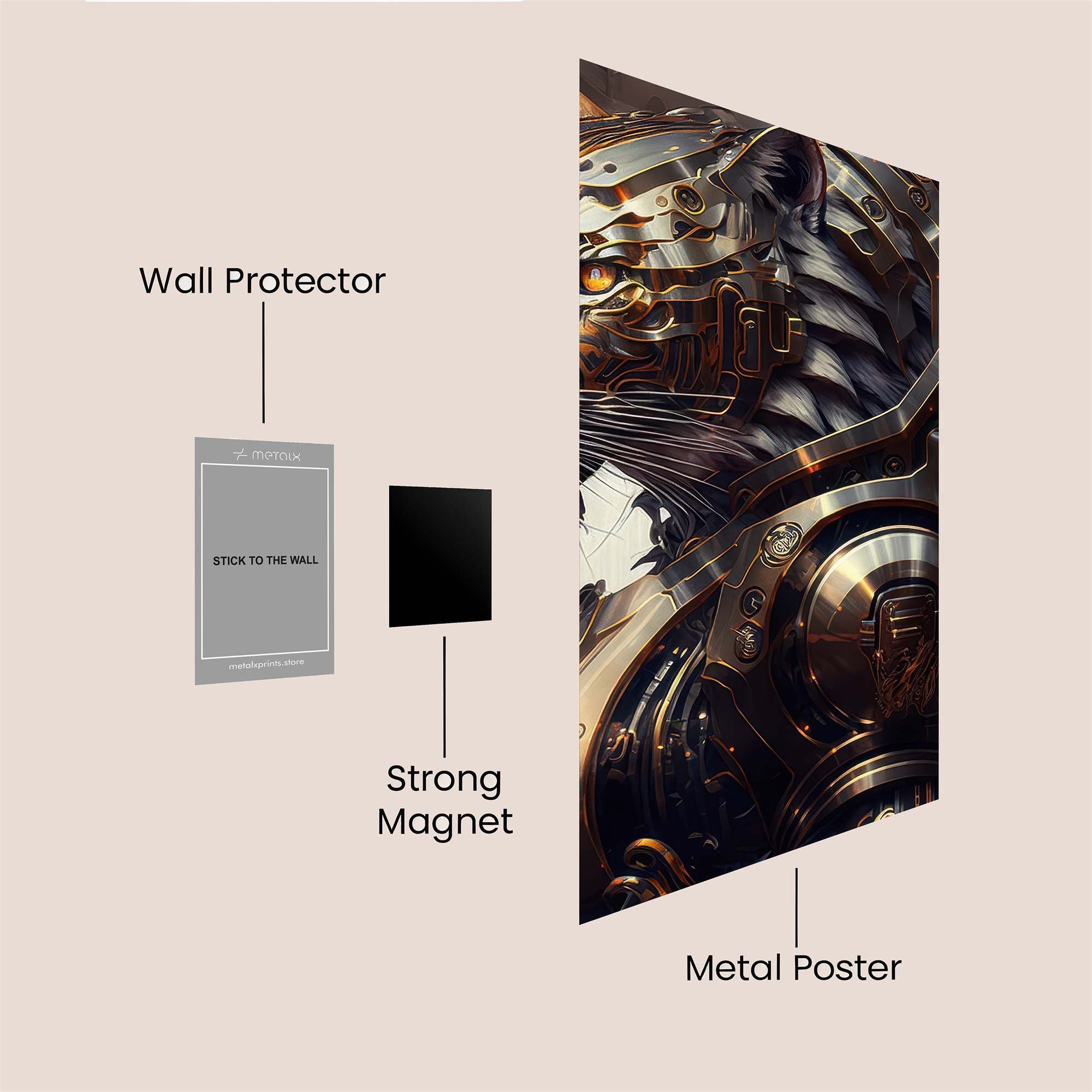MechaTiger Safe Wall Magnetic / M