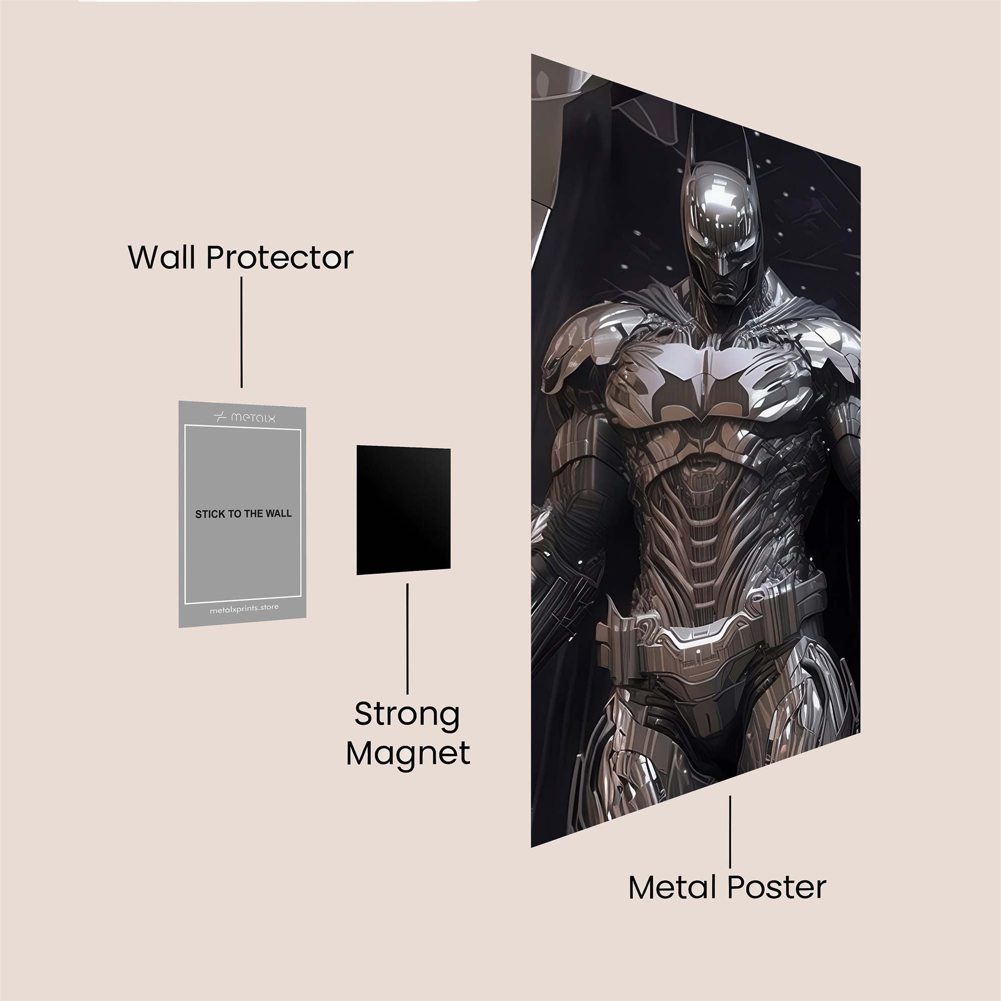 Batman Resolute Safe Wall Magnetic / M