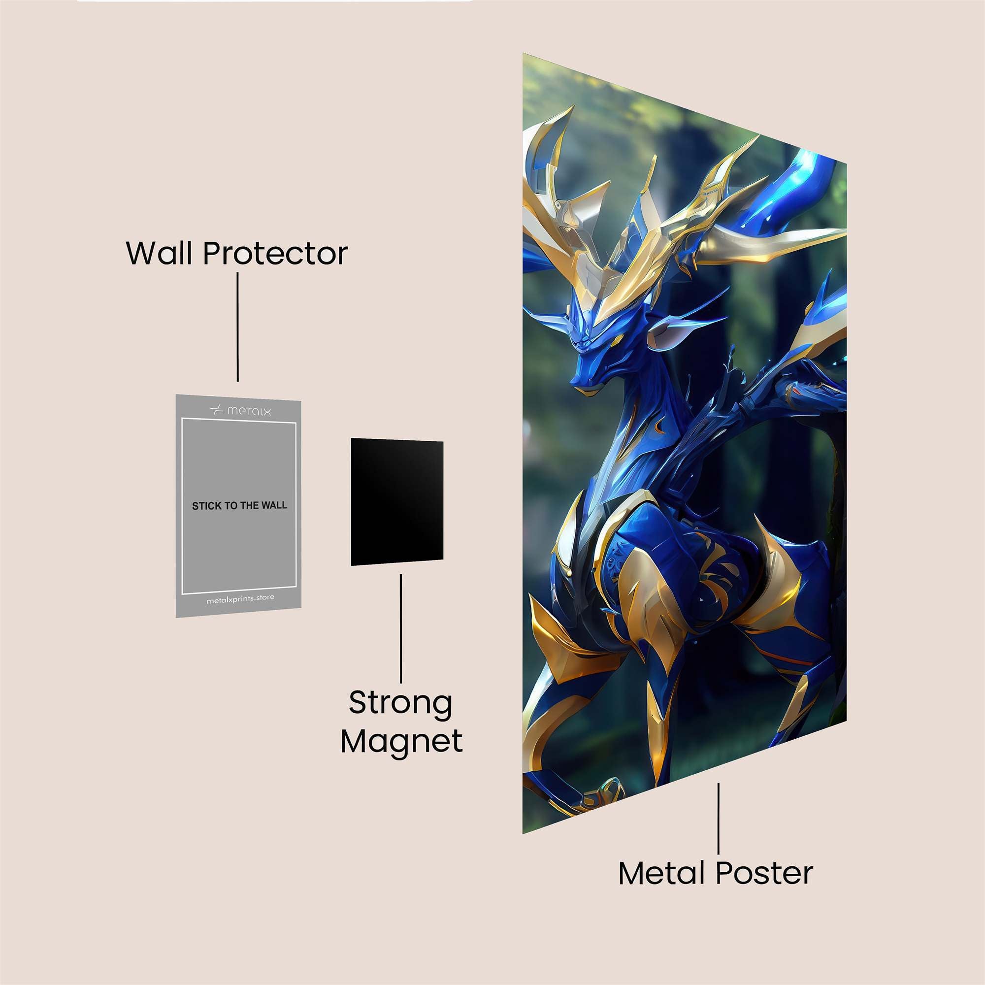 Stag Majesty Safe Wall Magnetic / M