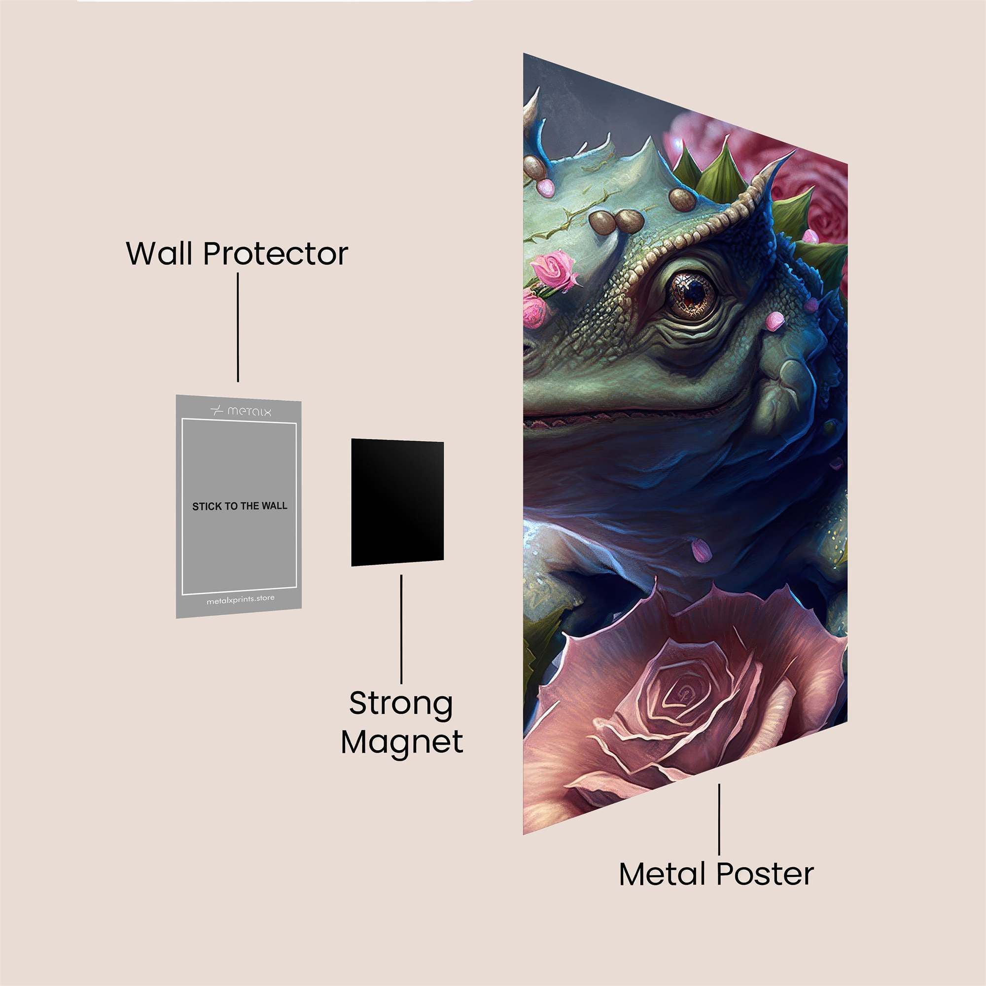 RoseDragon Safe Wall Magnetic / M