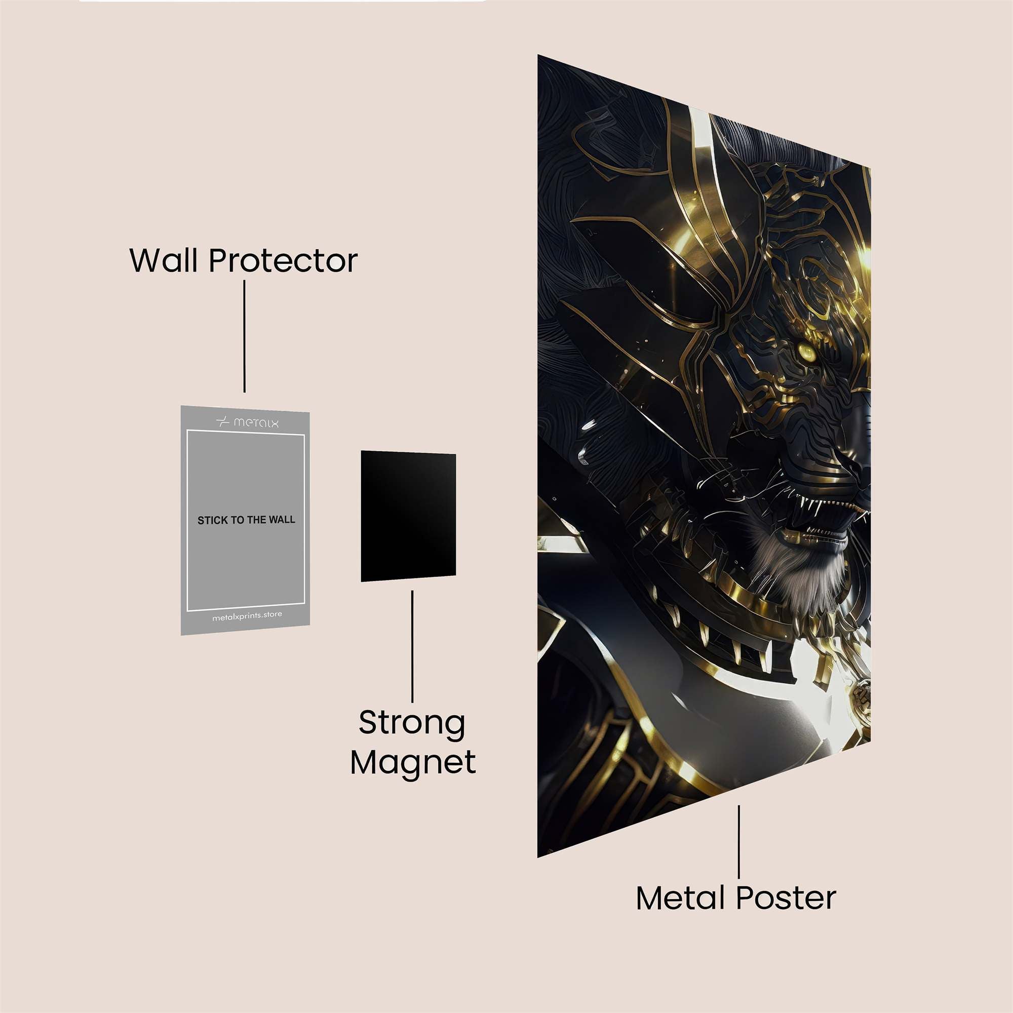 Lion Majesty Safe Wall Magnetic / M