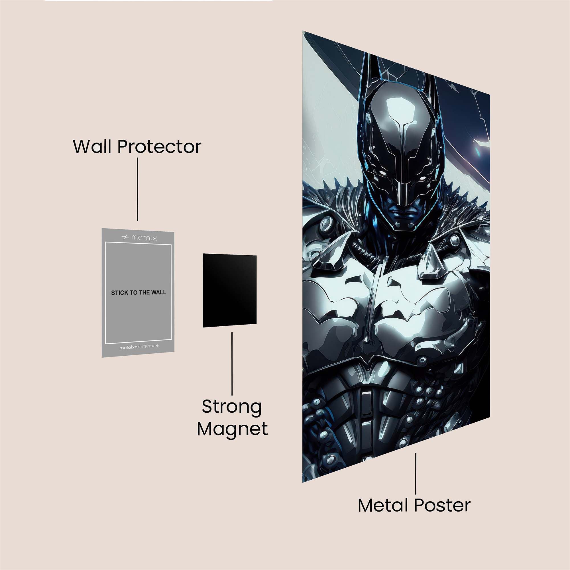 Batman Menacing Safe Wall Magnetic / M