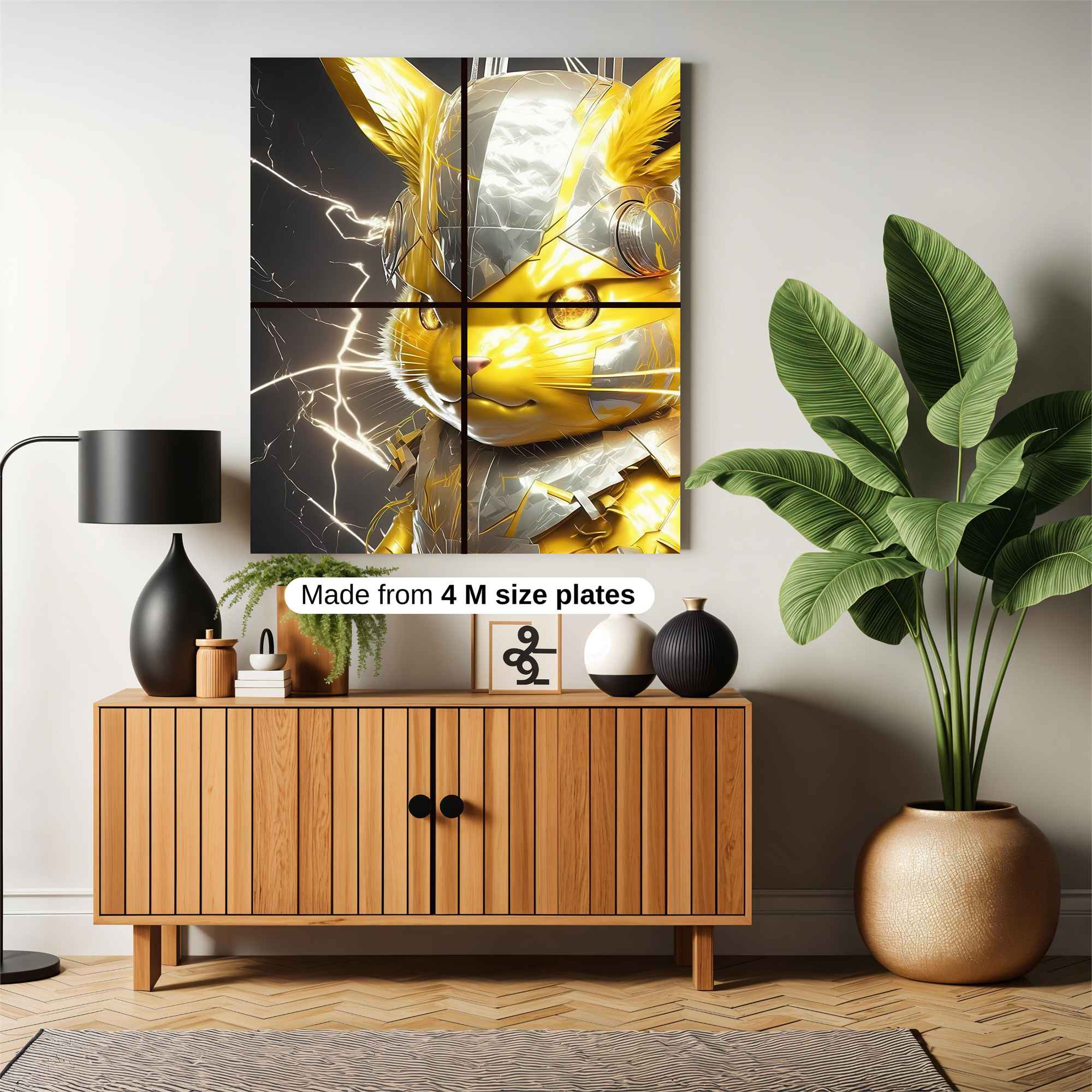 Pikachu Thunderous Safe Wall Magnetic / M