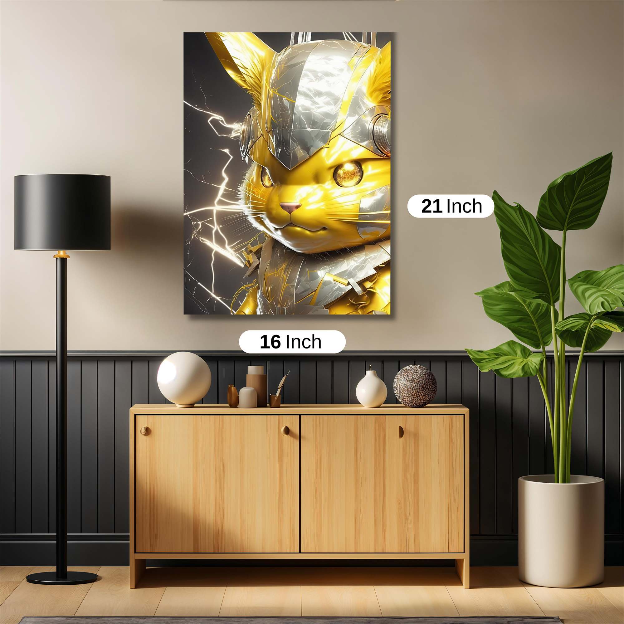 Pikachu Thunderous Safe Wall Magnetic / M