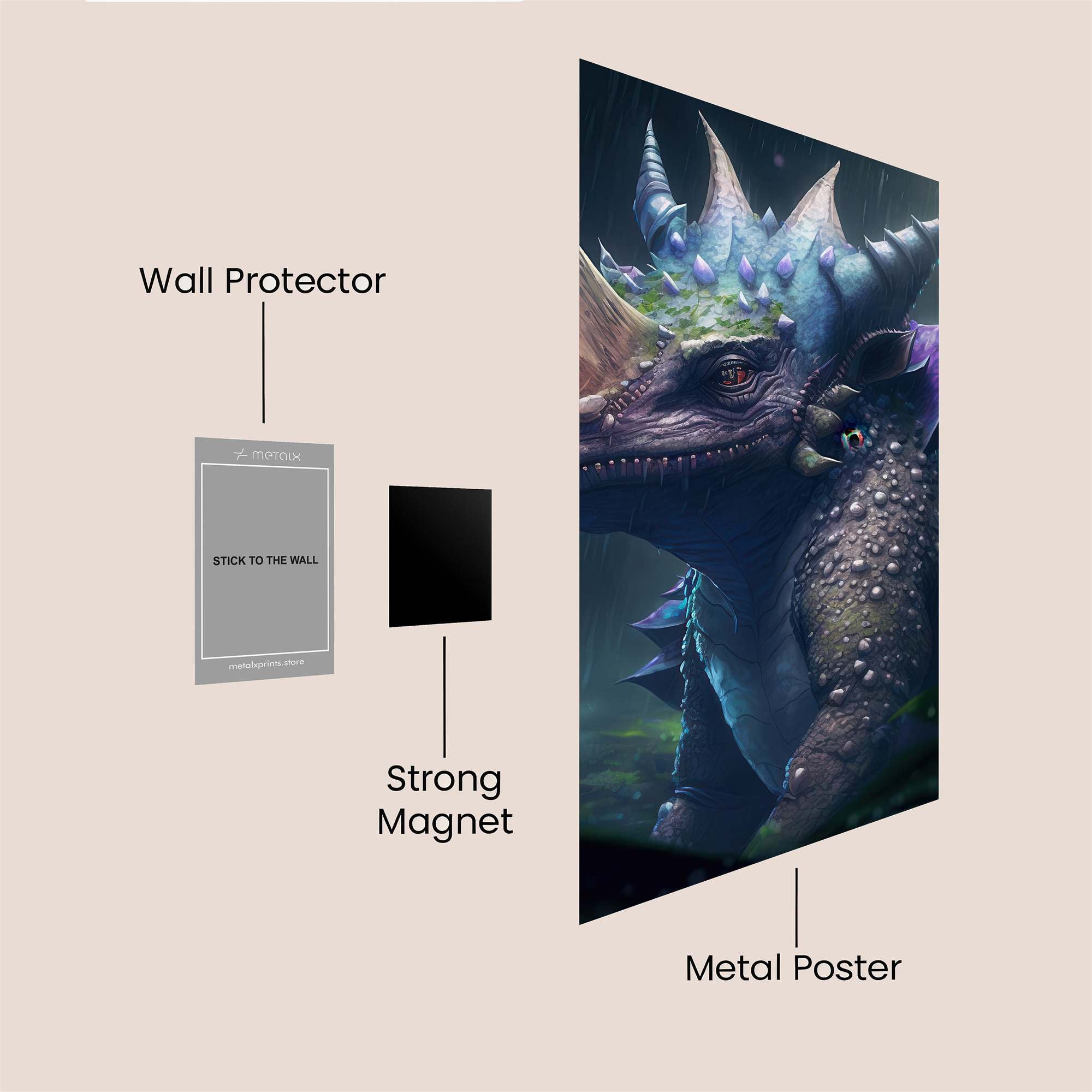 Rhinoceros Enigma Safe Wall Magnetic / M
