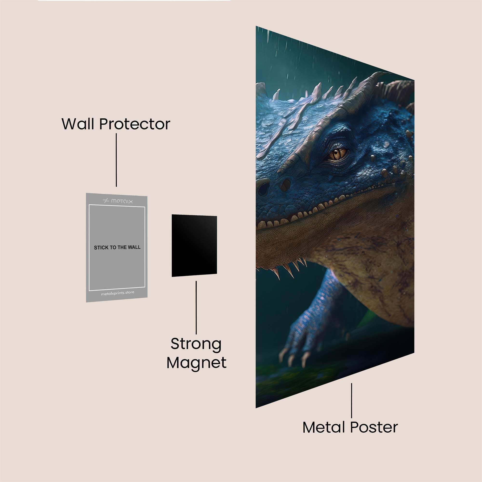 Lizard Majesty Safe Wall Magnetic / M