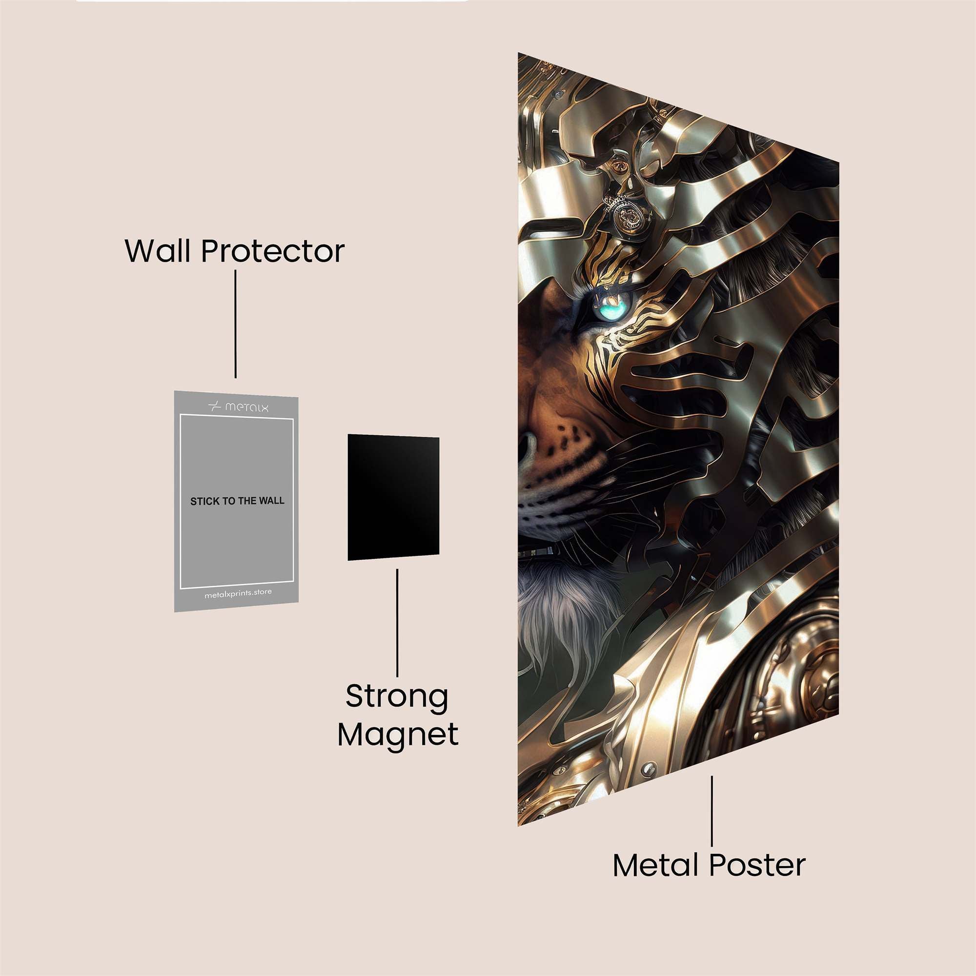 Tiger Majesty Safe Wall Magnetic / M