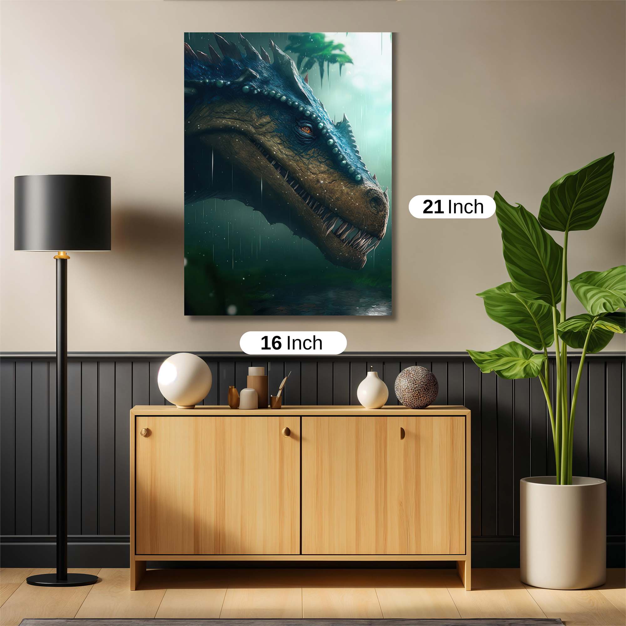 Dino Drizzle Safe Wall Magnetic / M