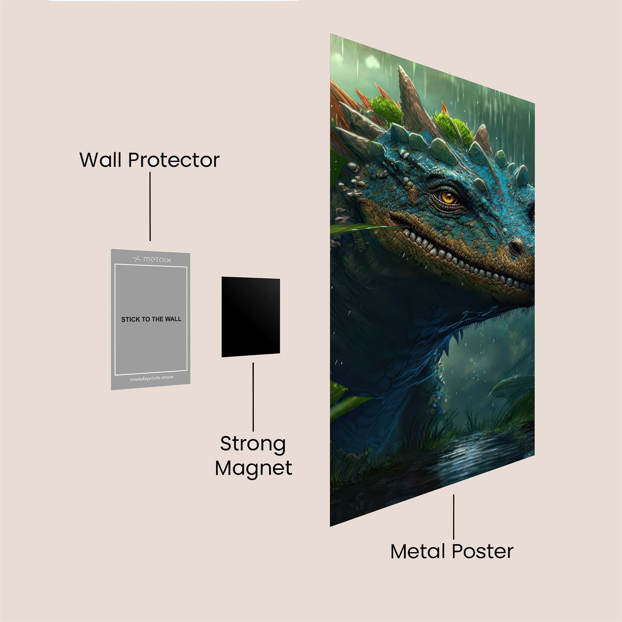 Forest Serenity Safe Wall Magnetic / M