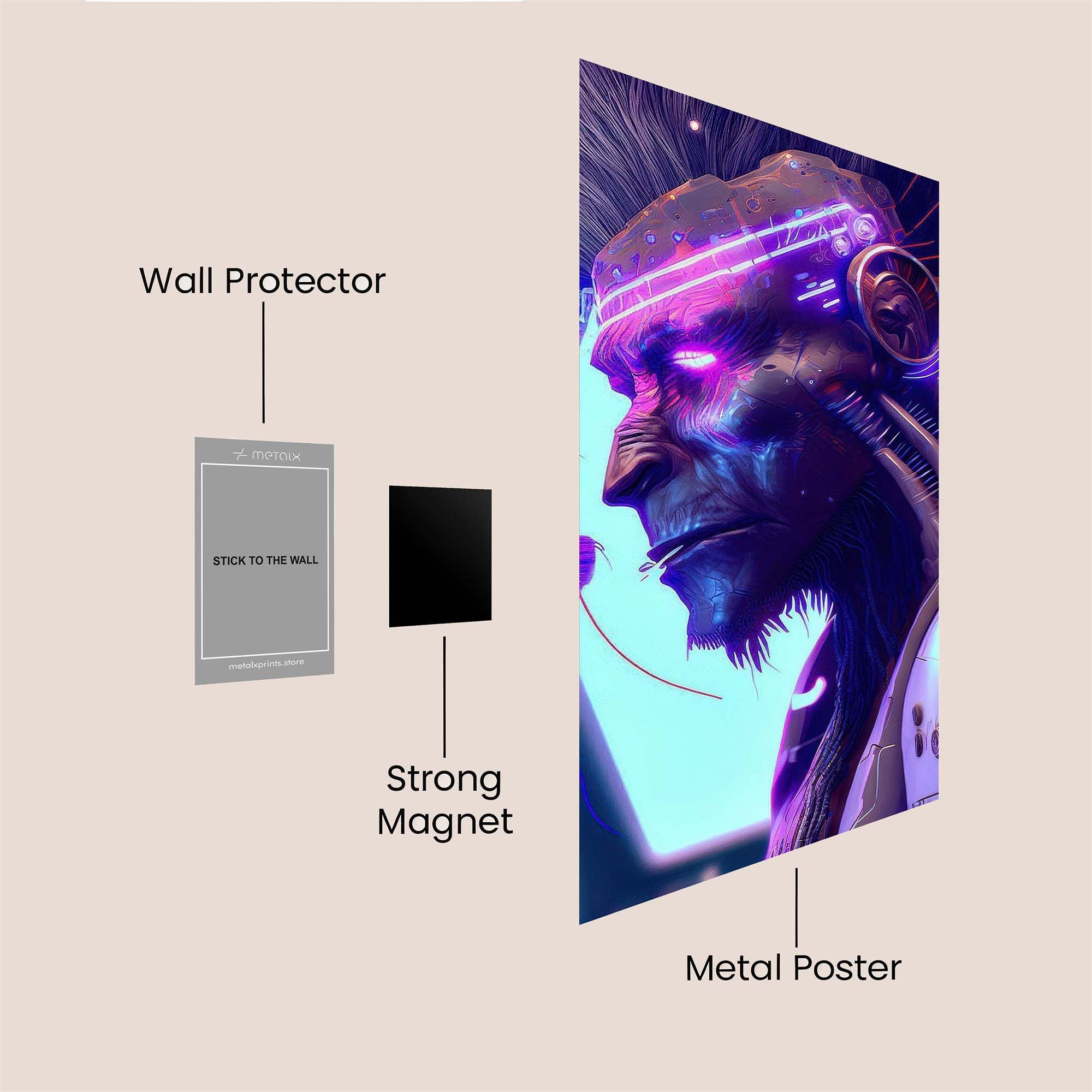Cyber Shaman Safe Wall Magnetic / M