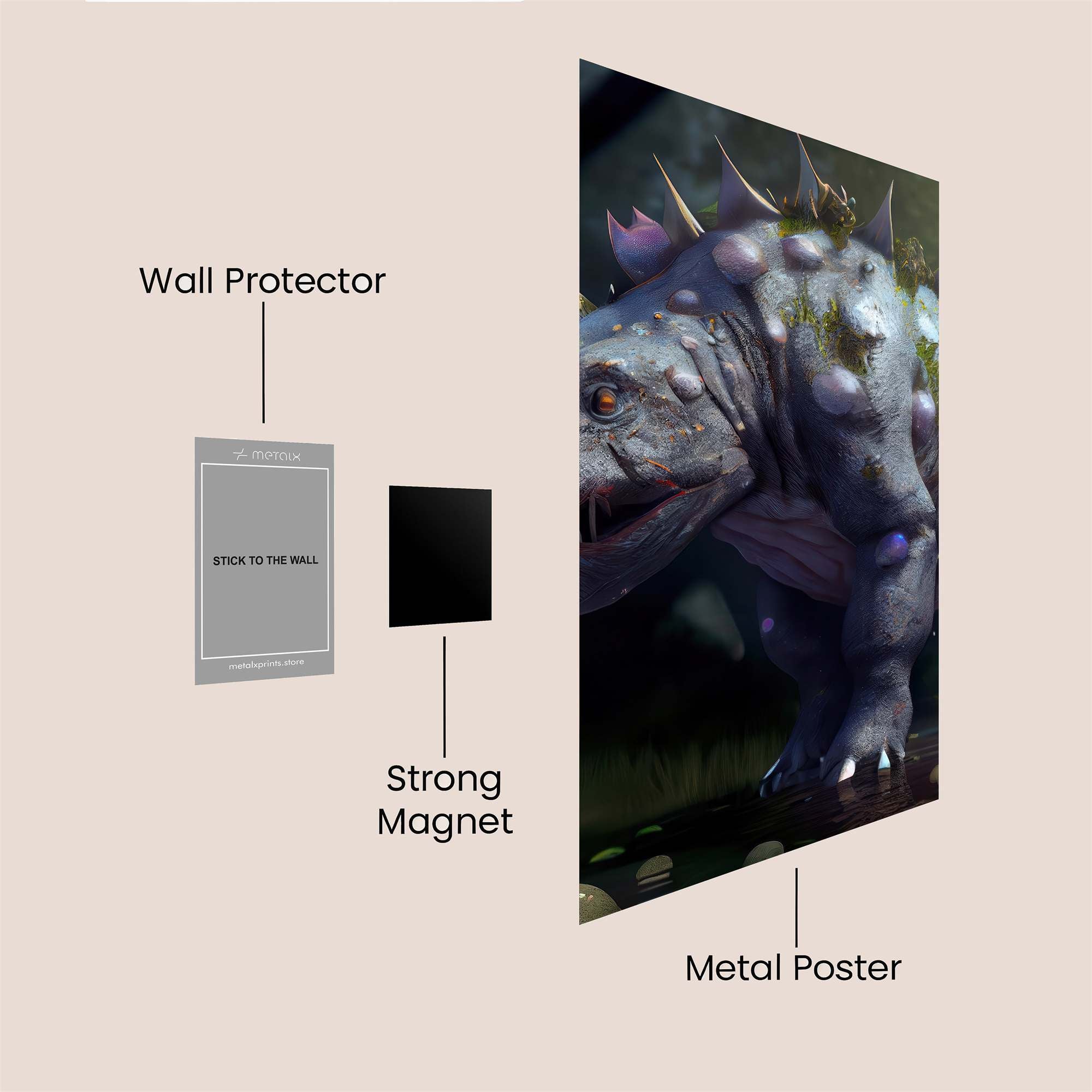 Mossy Behemoth Safe Wall Magnetic / M