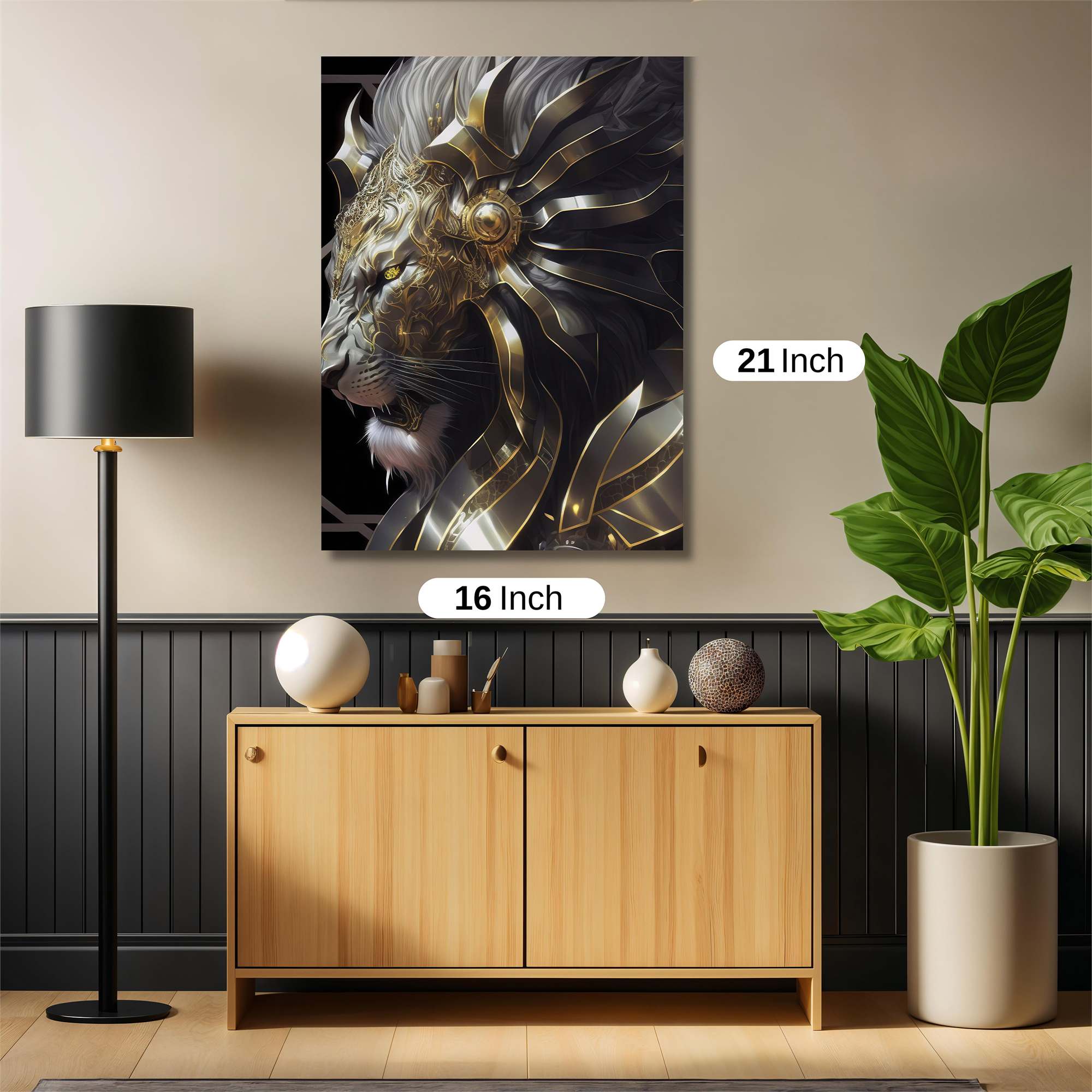 Lion Majestic Safe Wall Magnetic / M