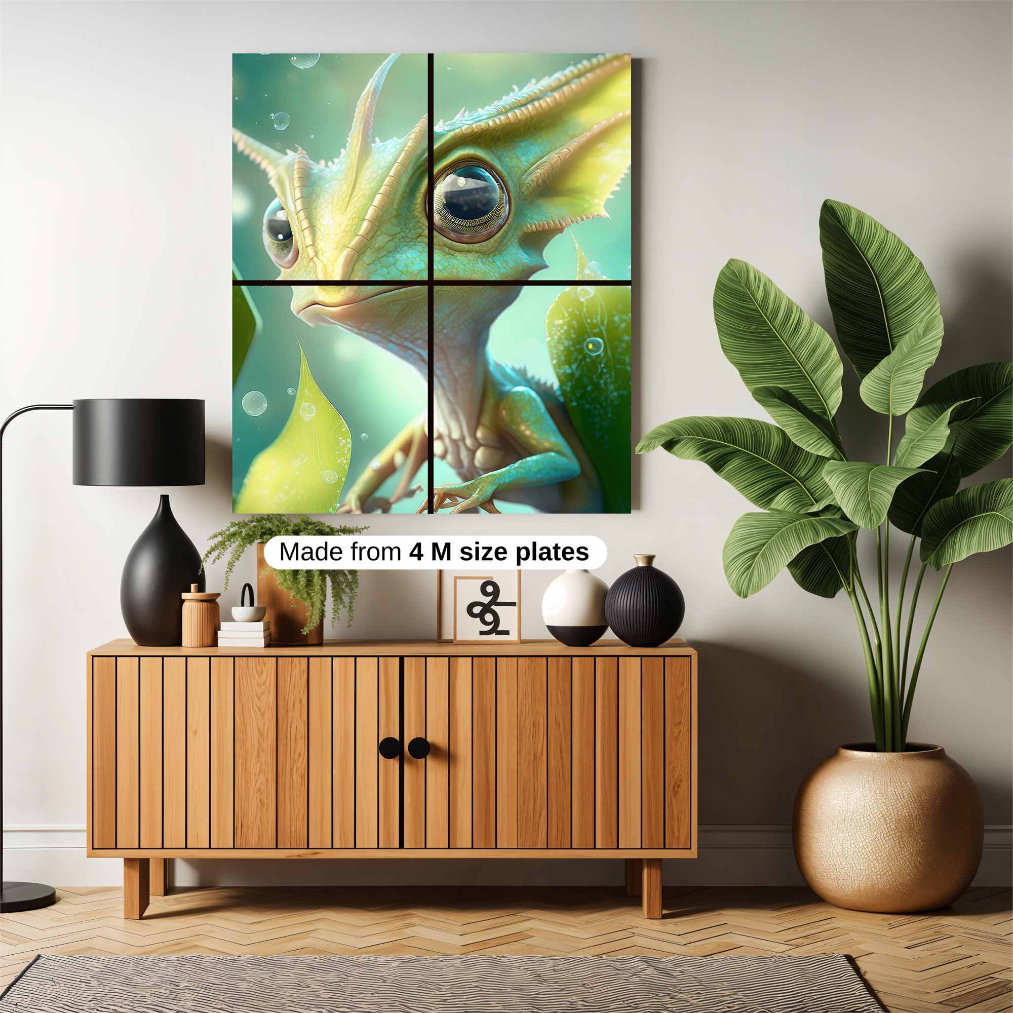 Chameleon Whimsy Safe Wall Magnetic / M