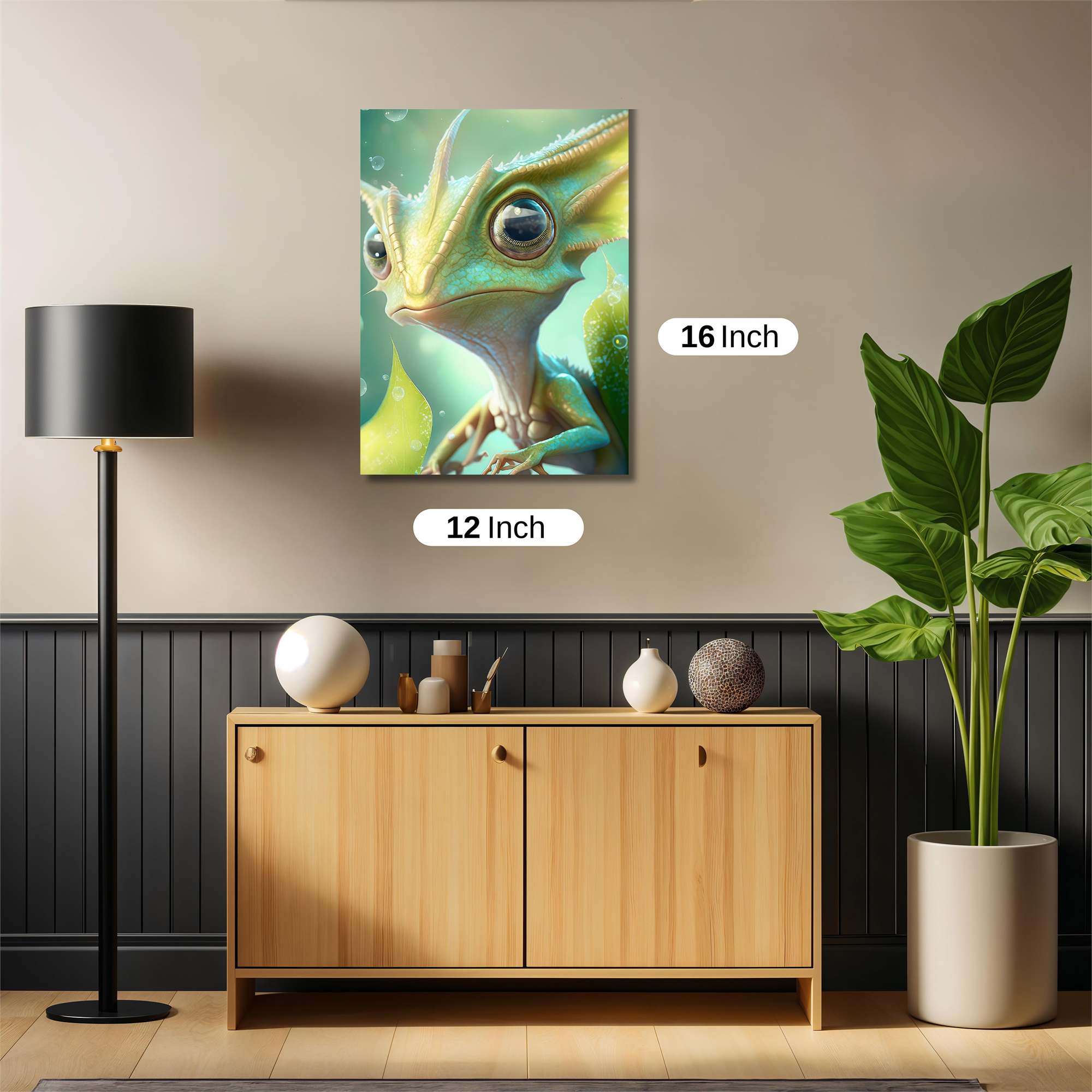 Chameleon Whimsy Safe Wall Magnetic / M