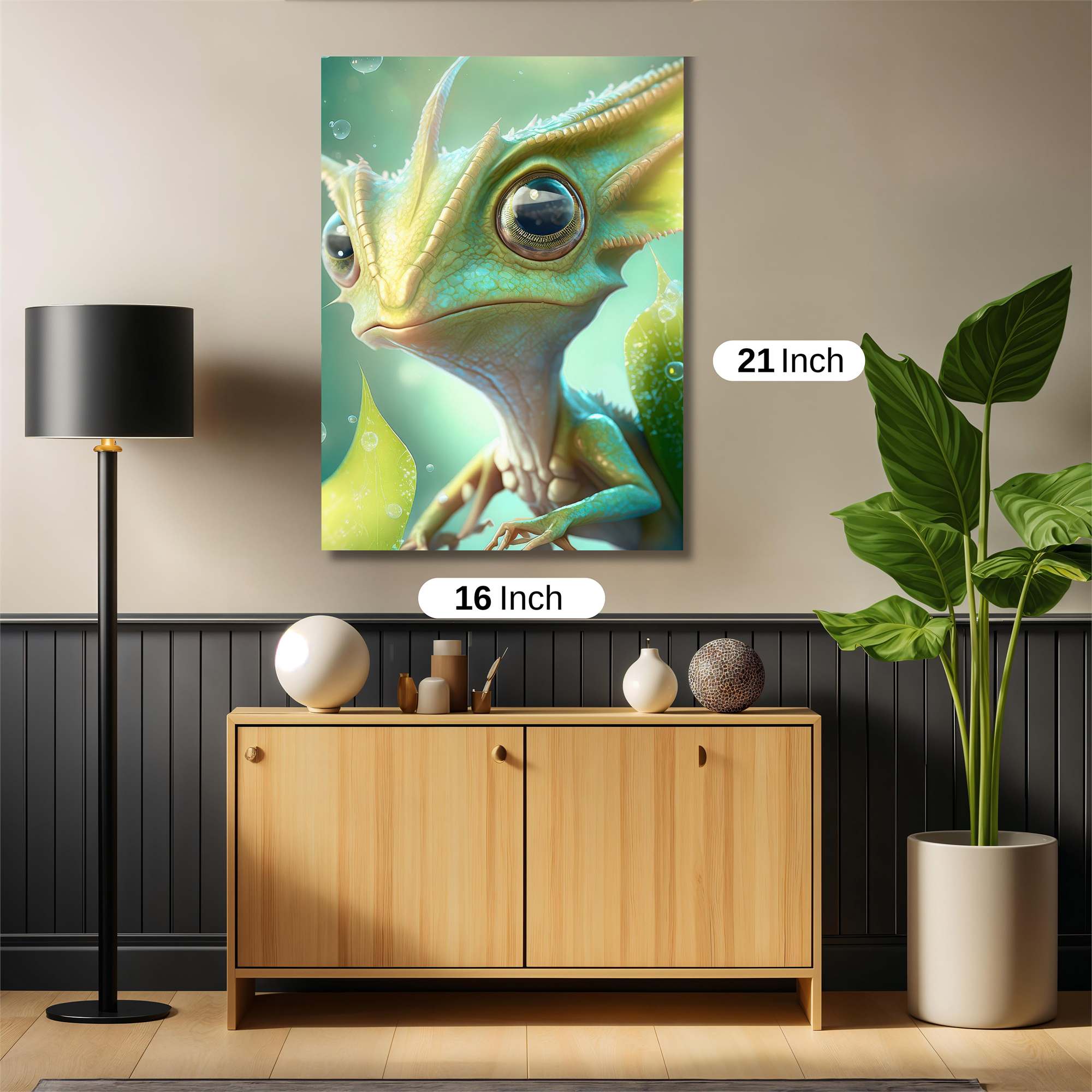 Chameleon Whimsy Safe Wall Magnetic / M
