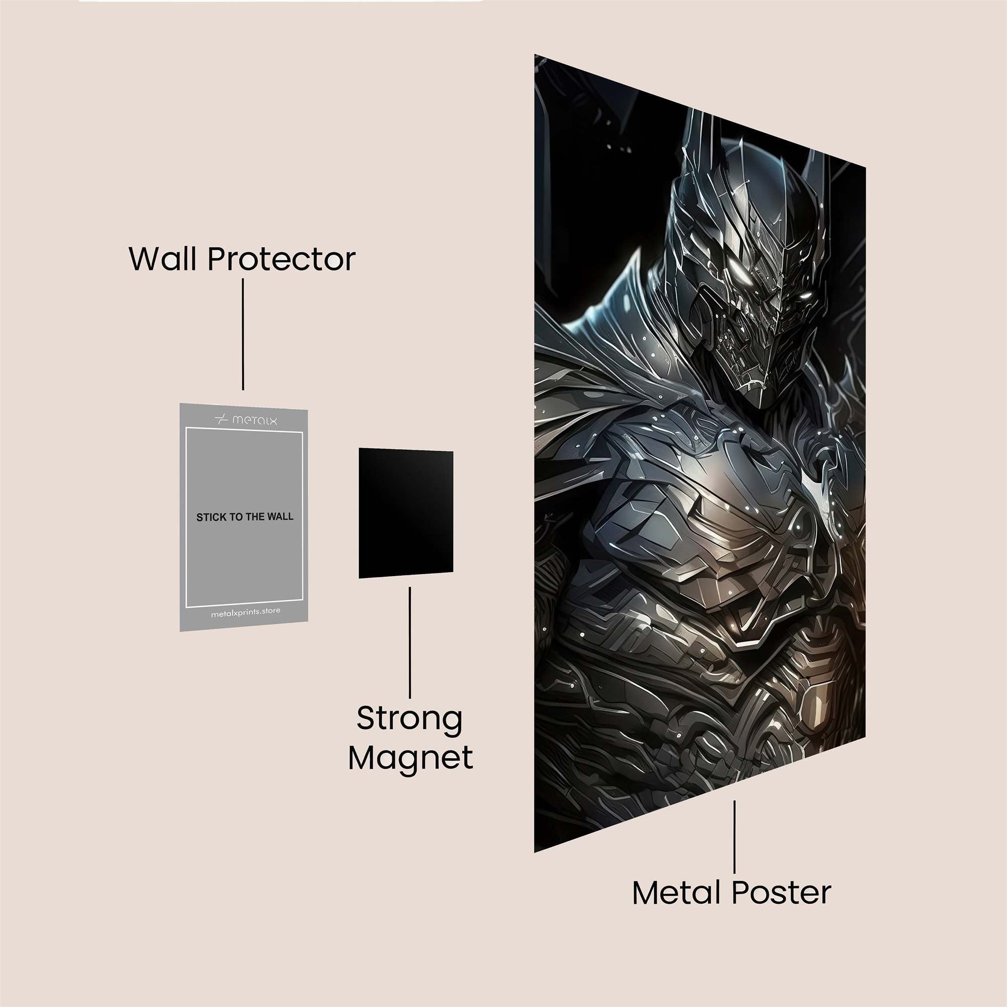 Batman Menacing Safe Wall Magnetic / M