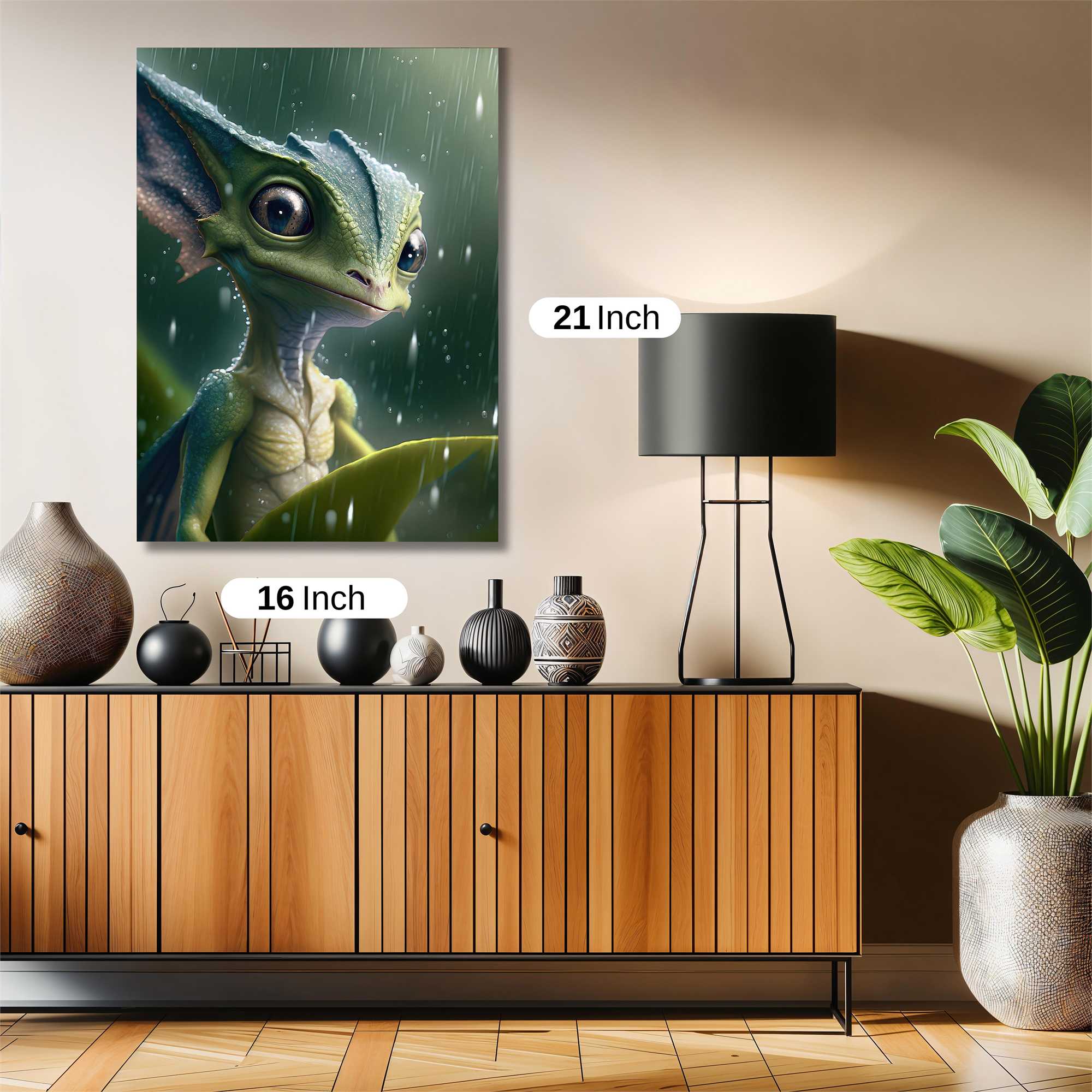 Lizard Whimsy Safe Wall Magnetic / M