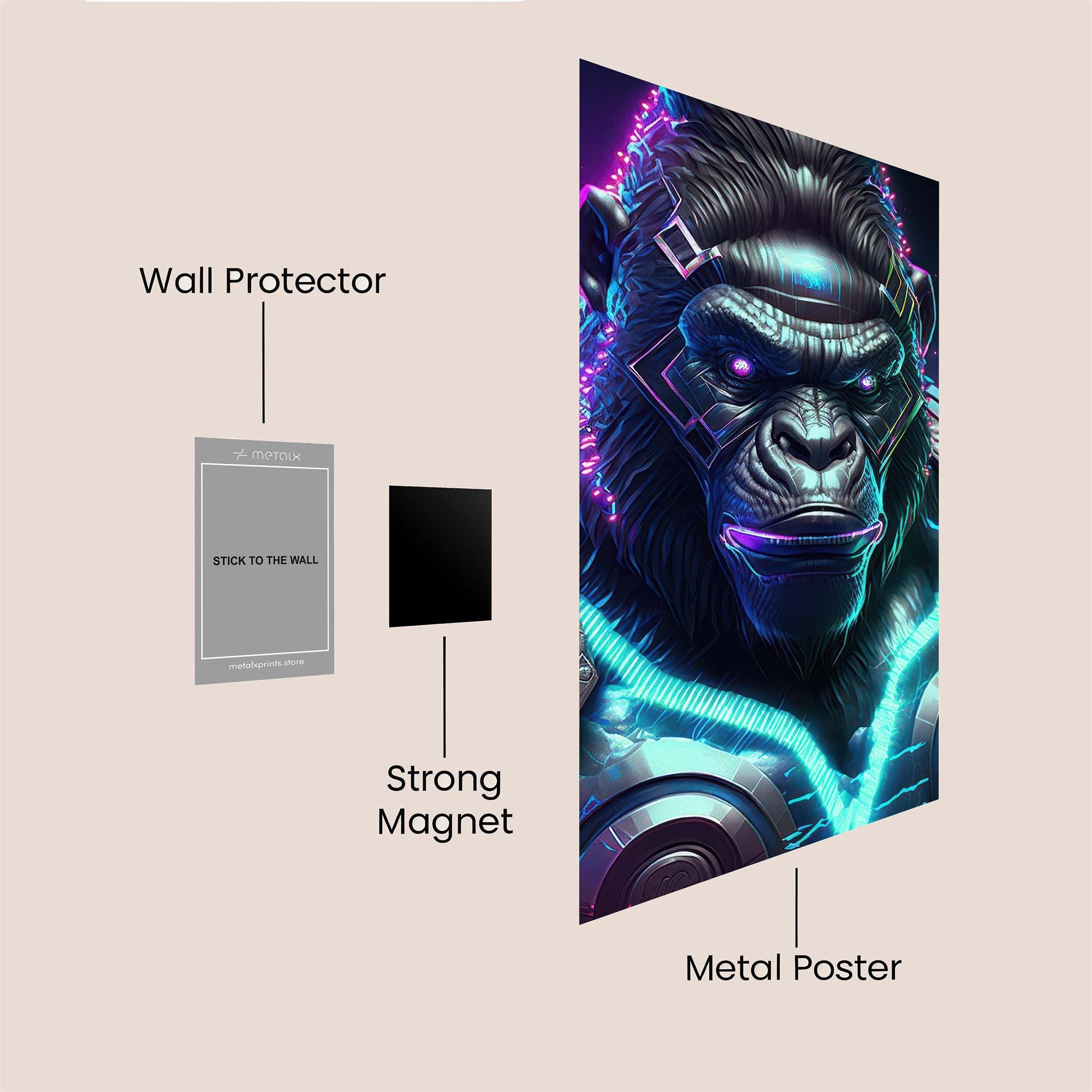 Gorilla Thunder Safe Wall Magnetic / M