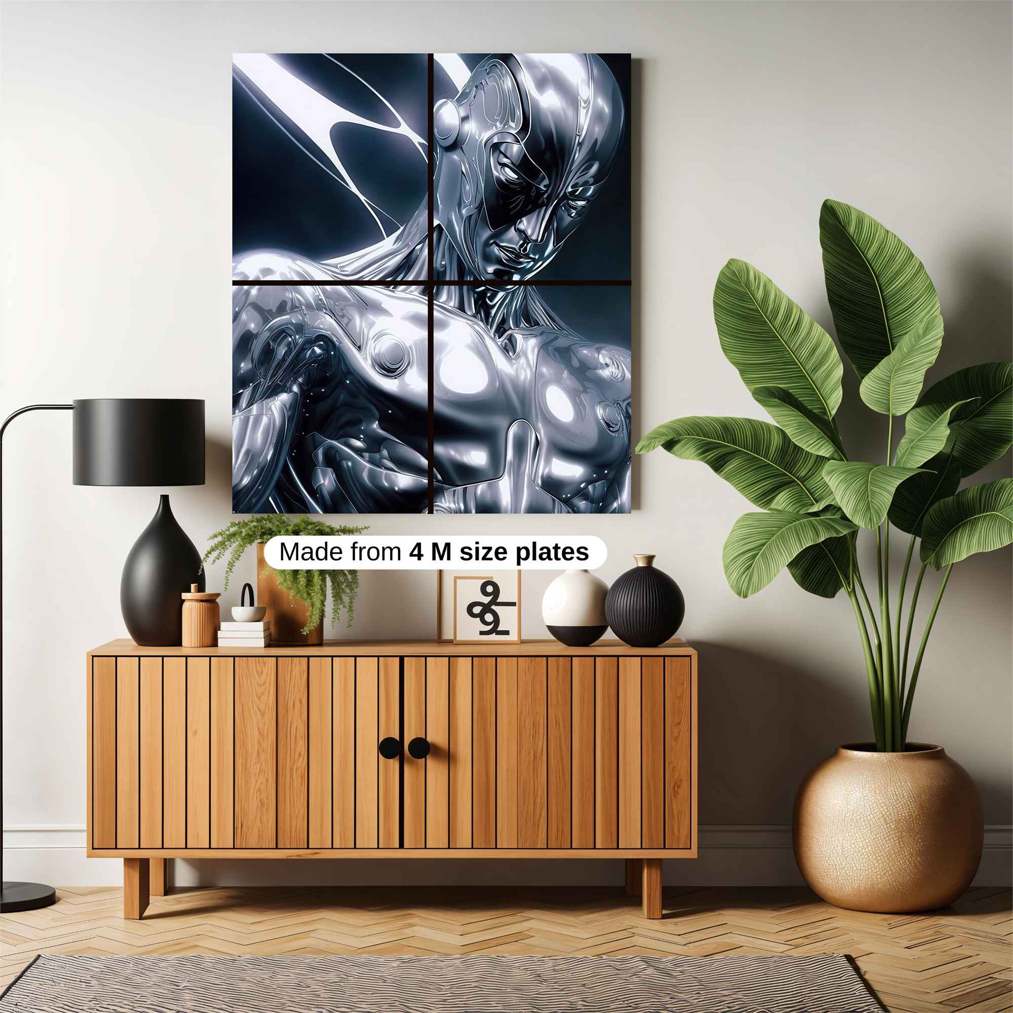 Silver Serenity Safe Wall Magnetic / M