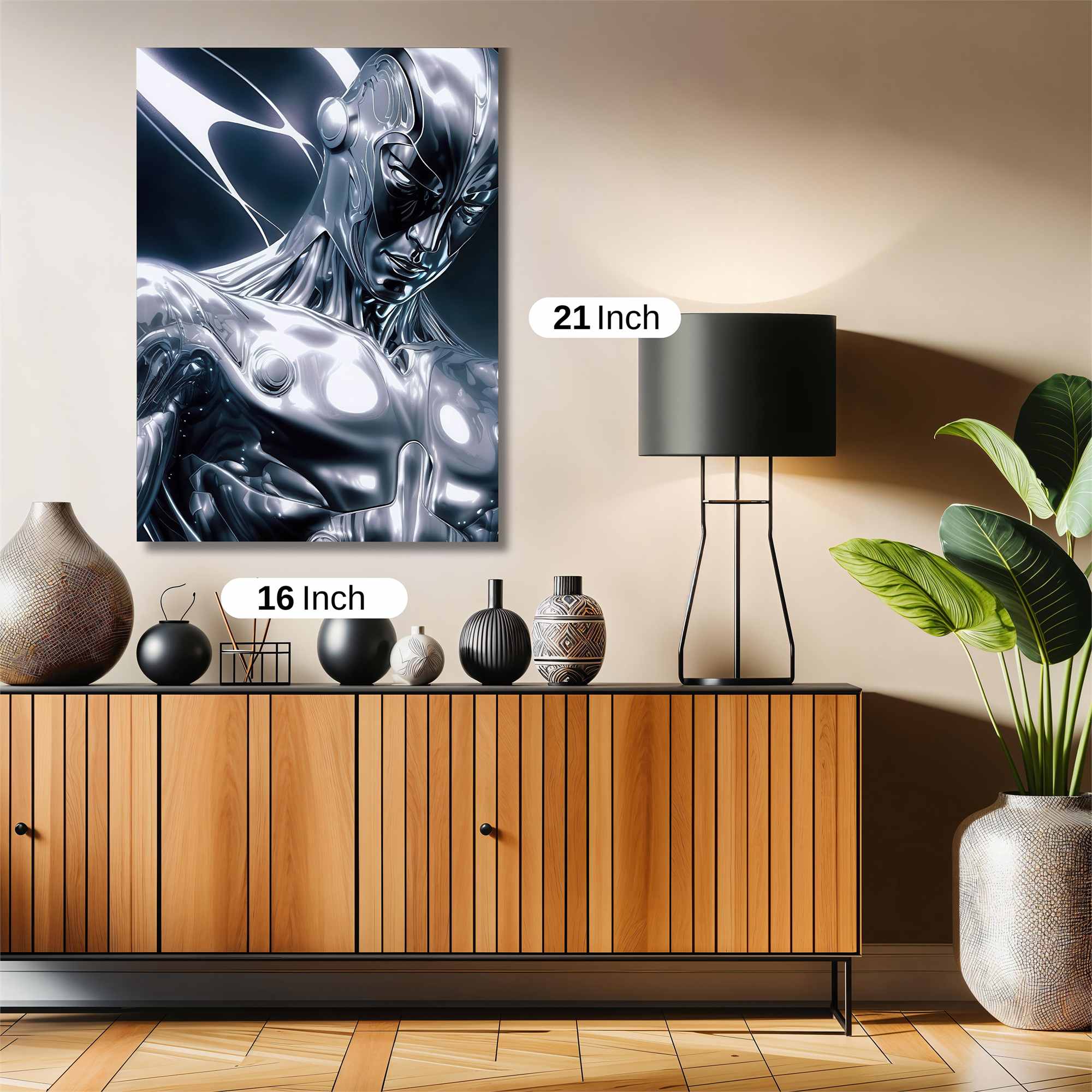 Silver Serenity Safe Wall Magnetic / M