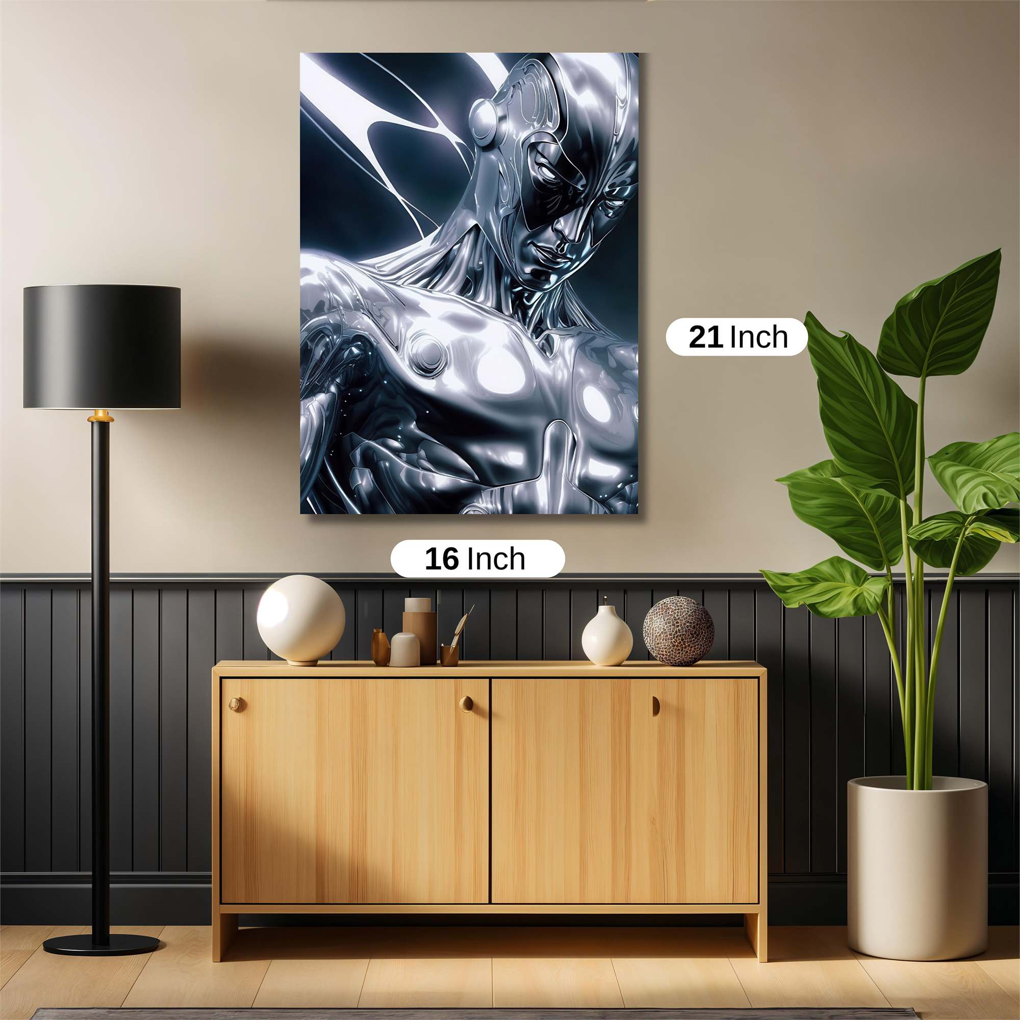 Silver Serenity Safe Wall Magnetic / M