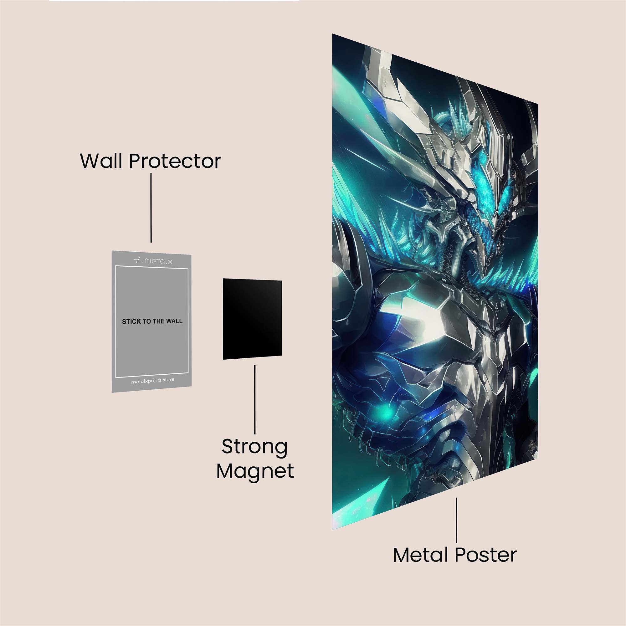Armor Radiant Safe Wall Magnetic / M