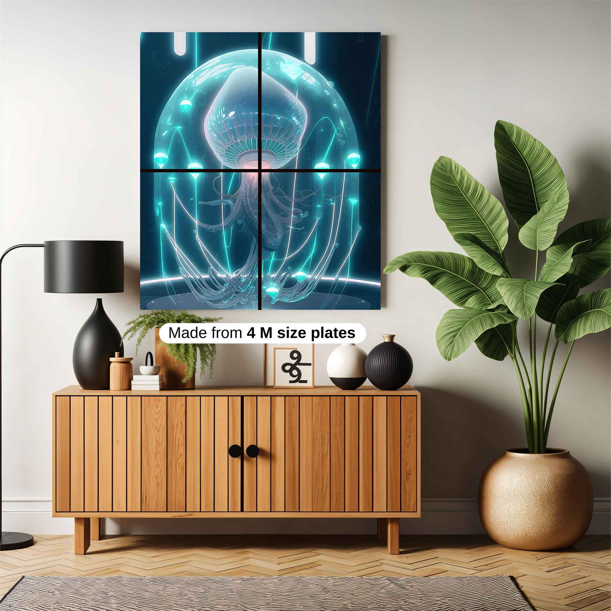 Jellyfish Serenity Safe Wall Magnetic / M