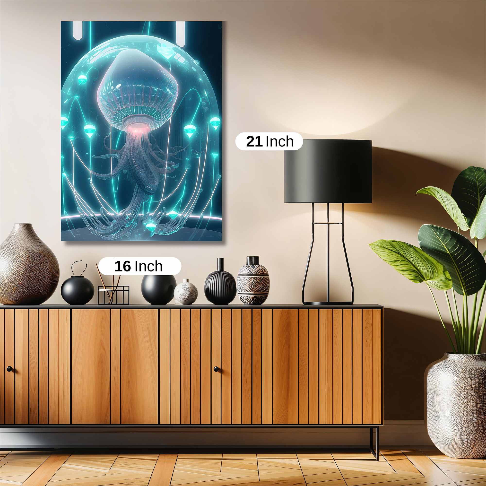 Jellyfish Serenity Safe Wall Magnetic / M