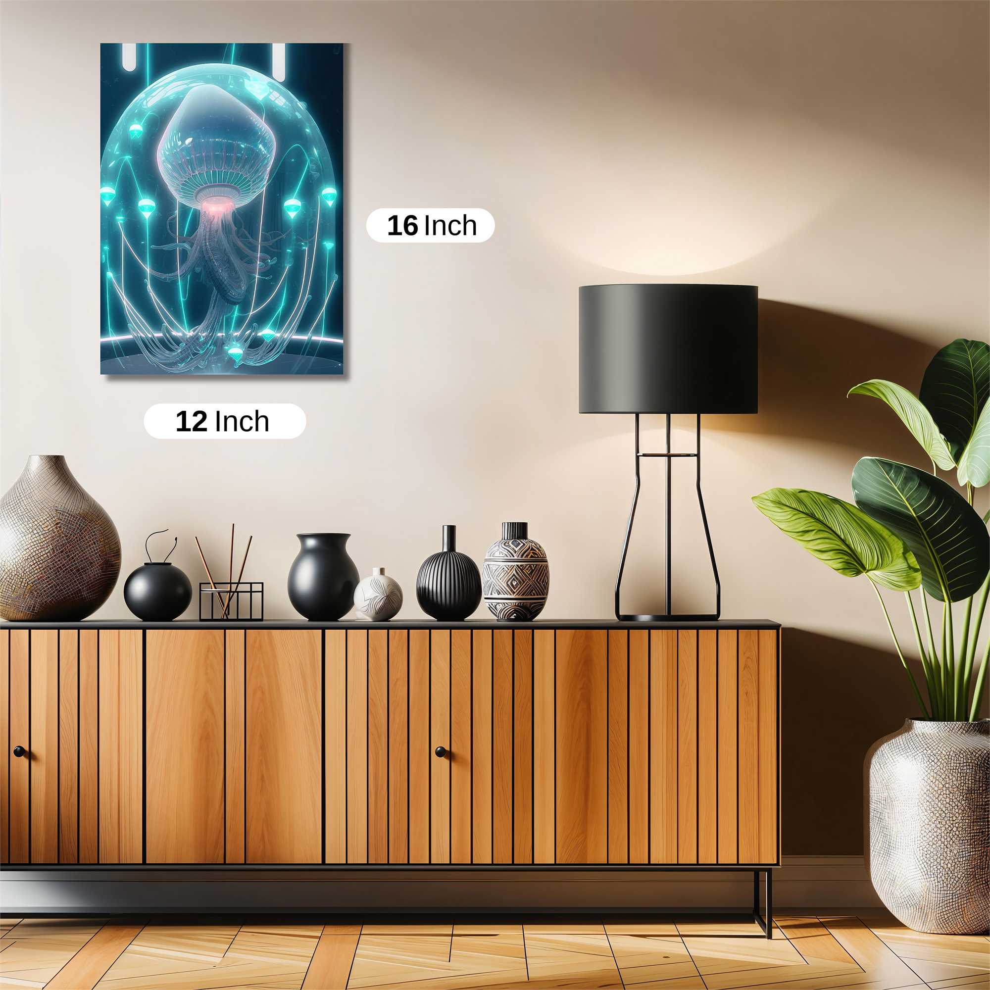 Jellyfish Serenity Safe Wall Magnetic / M