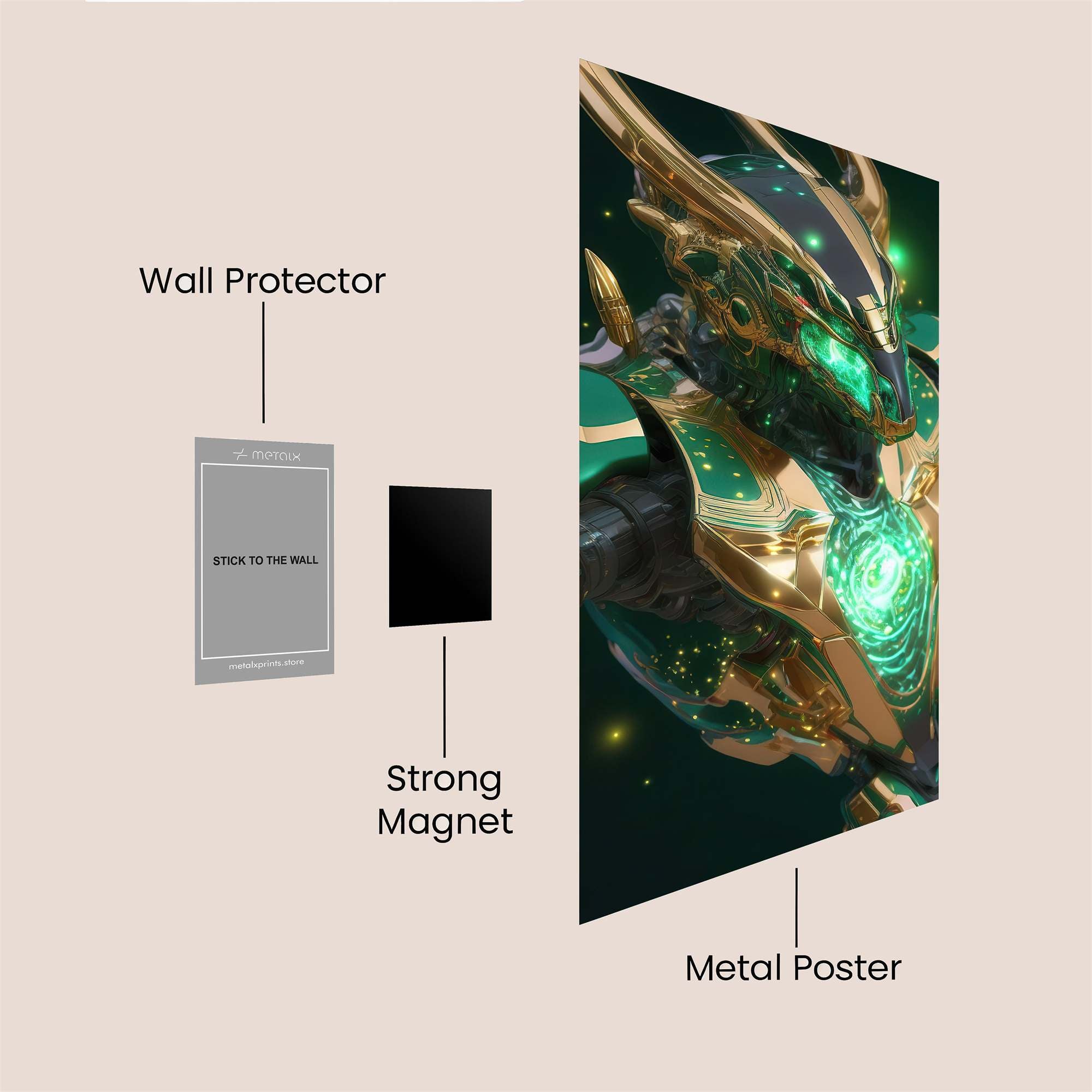 Dragon Radiant Safe Wall Magnetic / M