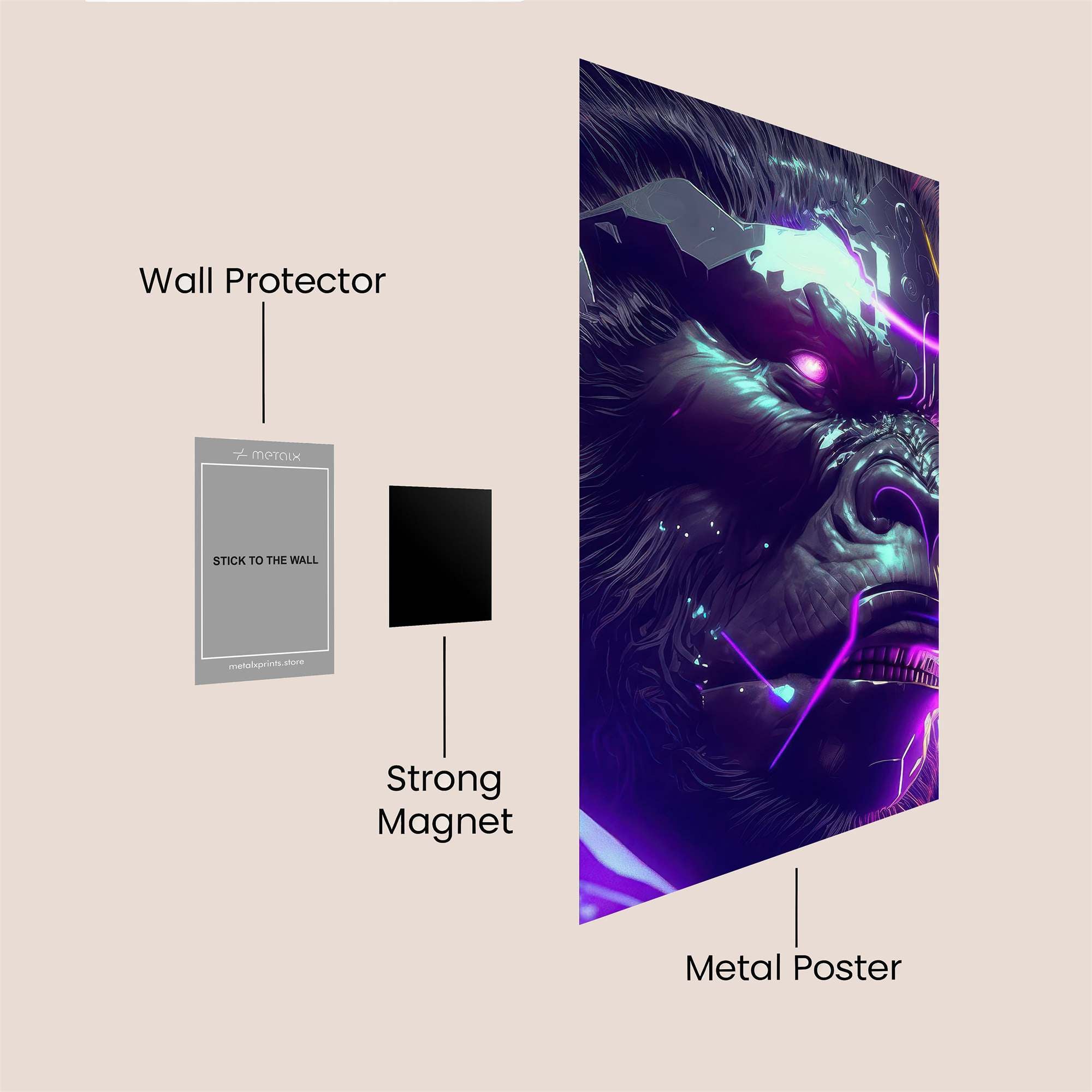 Kong Cybernetic Safe Wall Magnetic / M