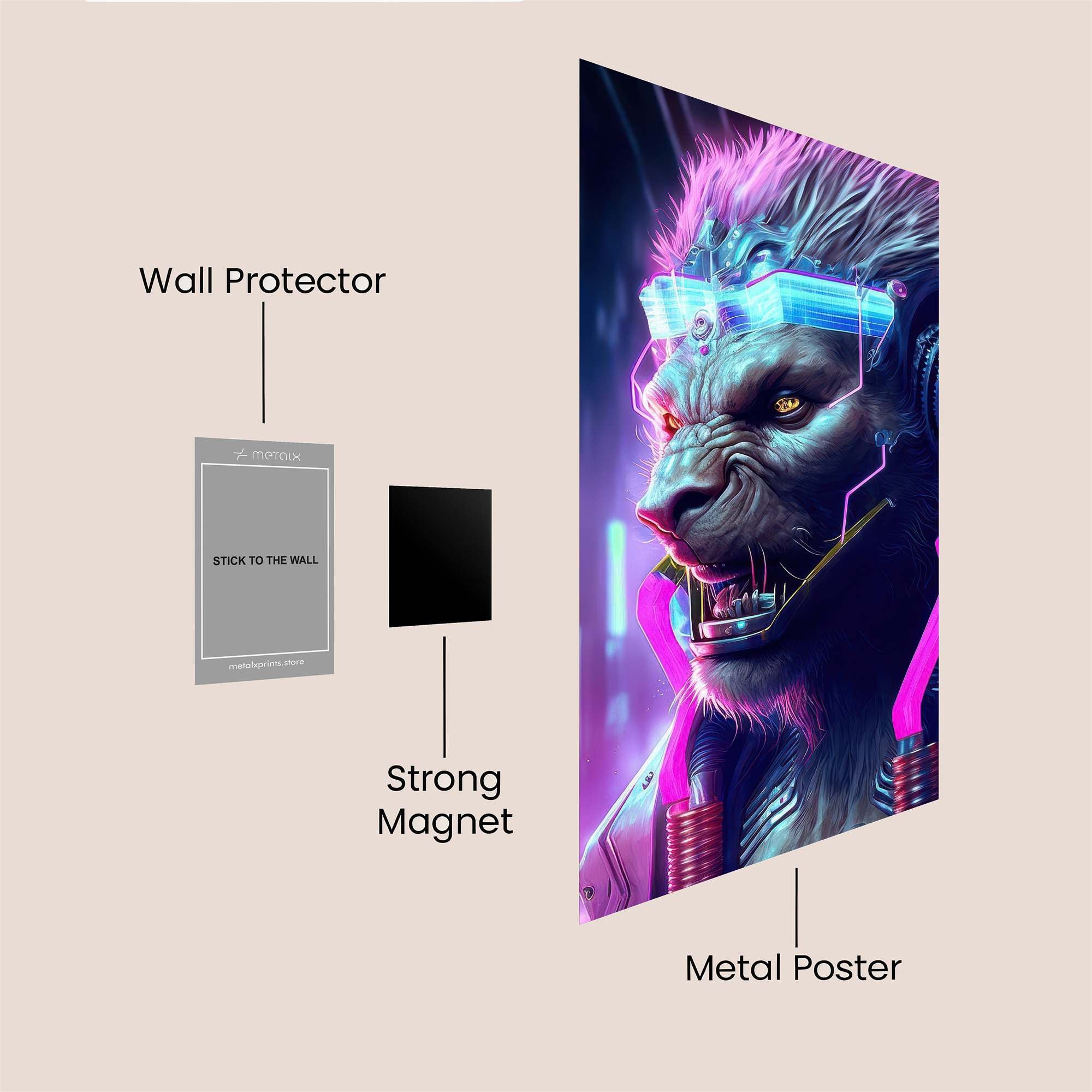 Cybernetic Fury Safe Wall Magnetic / M