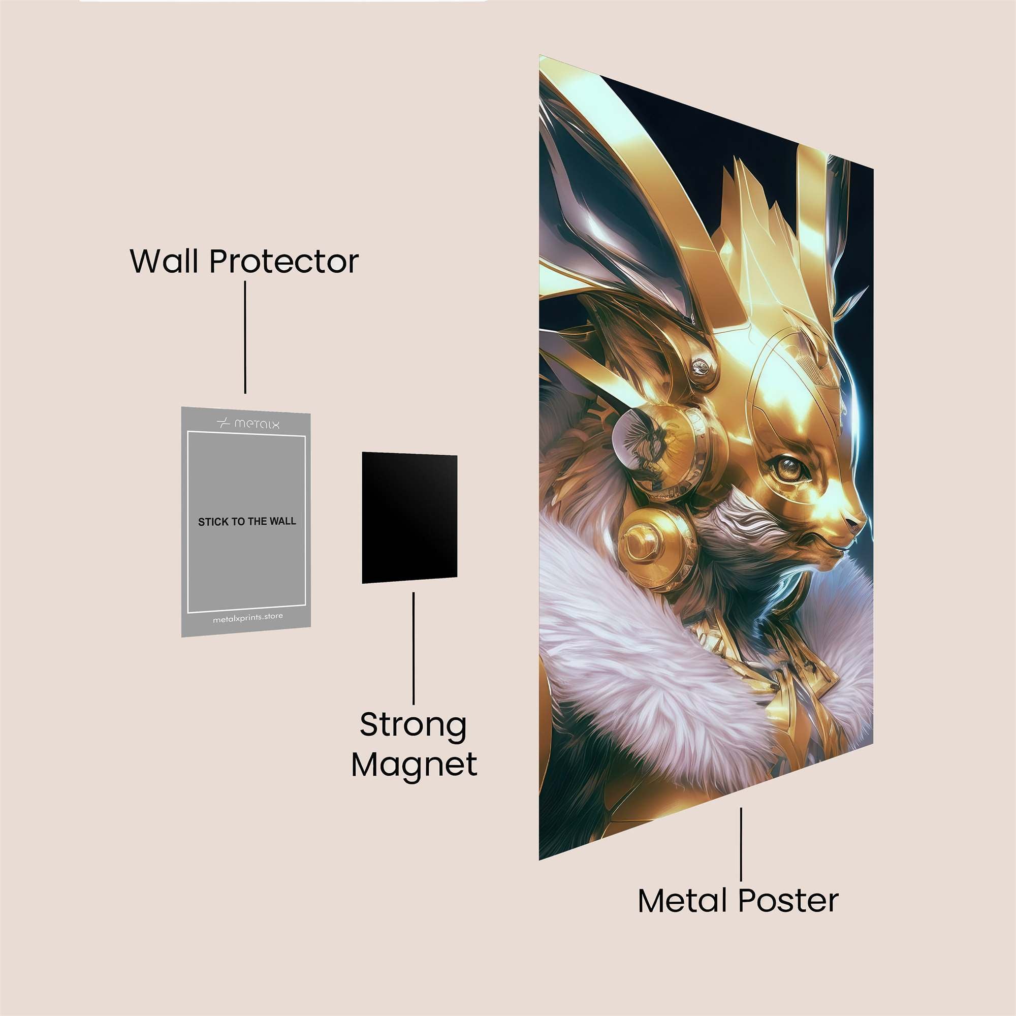 Regal Rabbit Safe Wall Magnetic / M