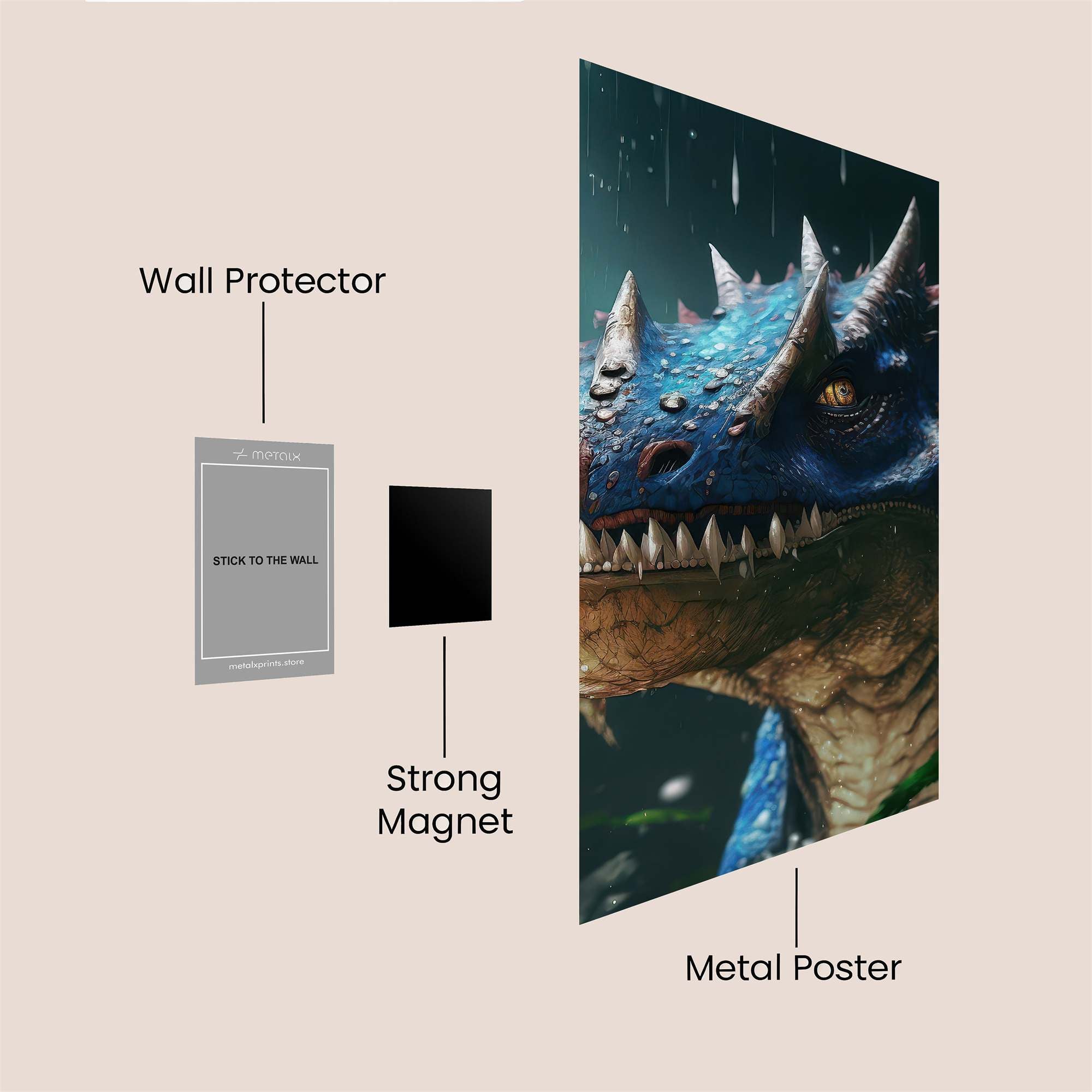 Dragon Majesty Safe Wall Magnetic / M