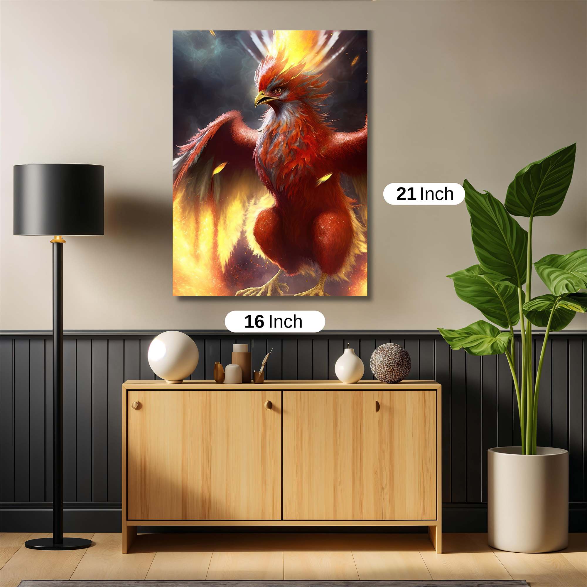 Phoenix Blaze Safe Wall Magnetic / M