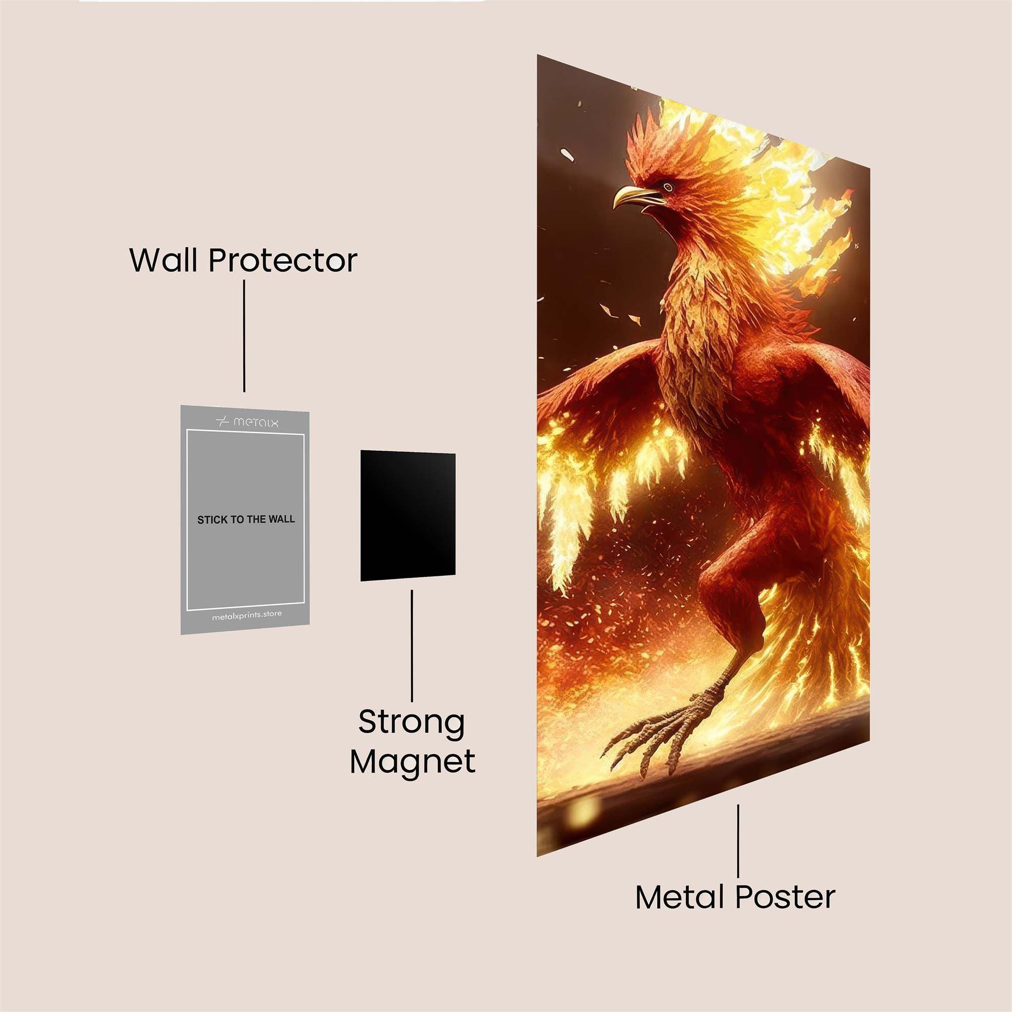 Phoenix Resplendent Safe Wall Magnetic / M