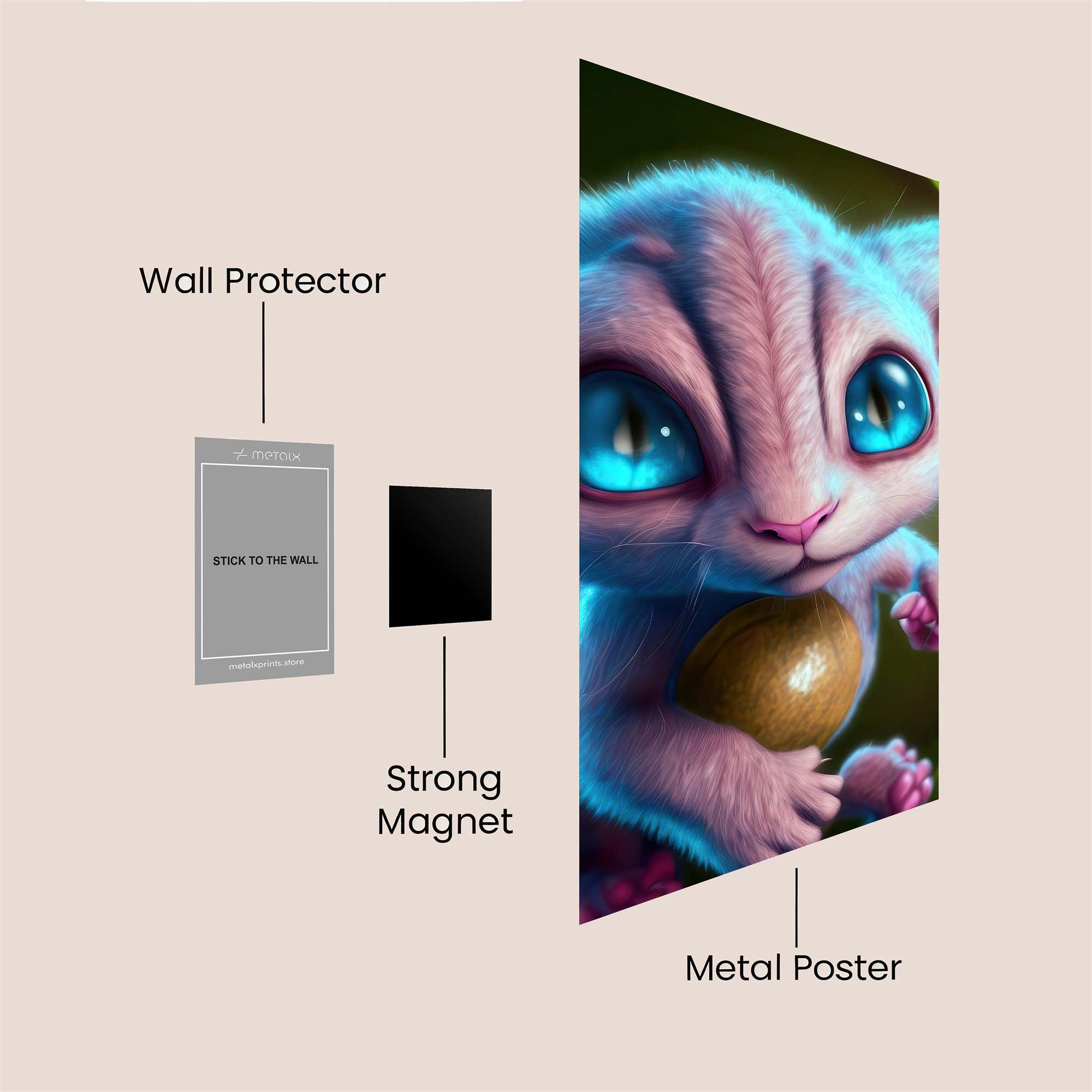 LunaWhimsy Safe Wall Magnetic / M