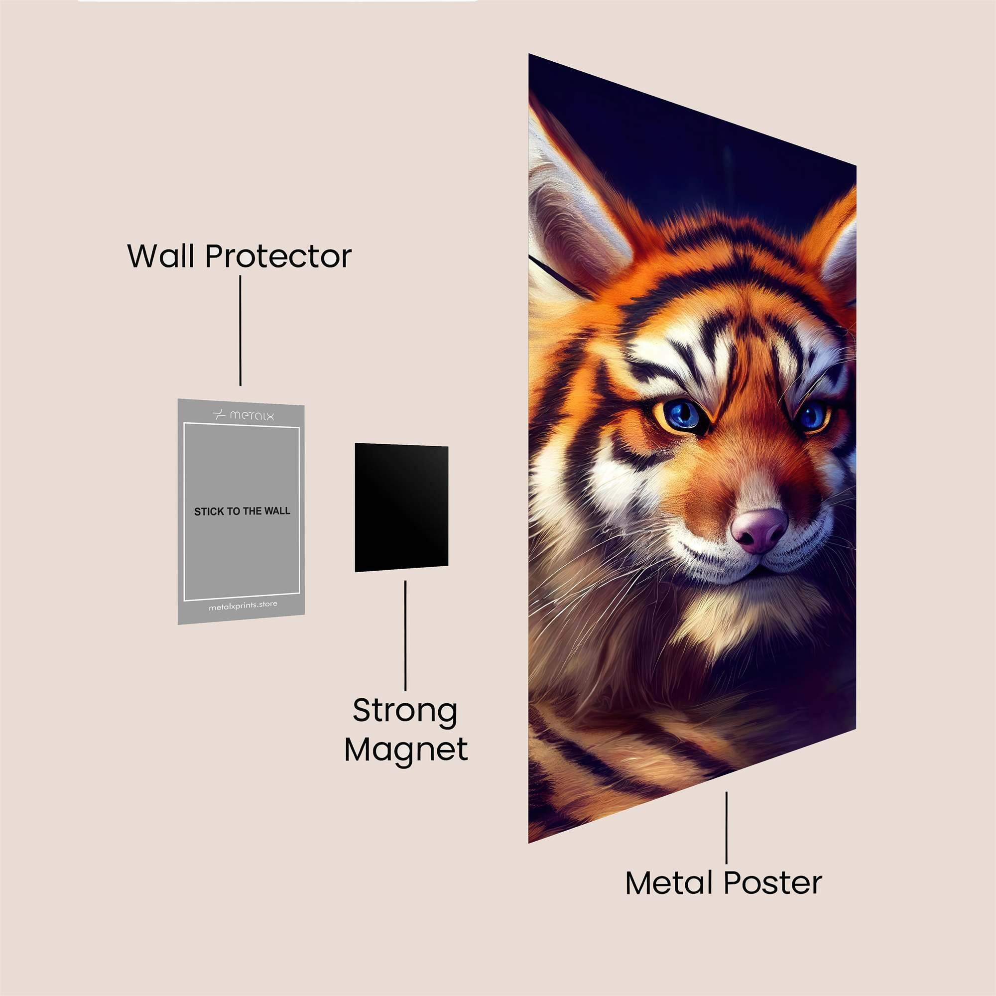 Tiger Majesty Safe Wall Magnetic / M